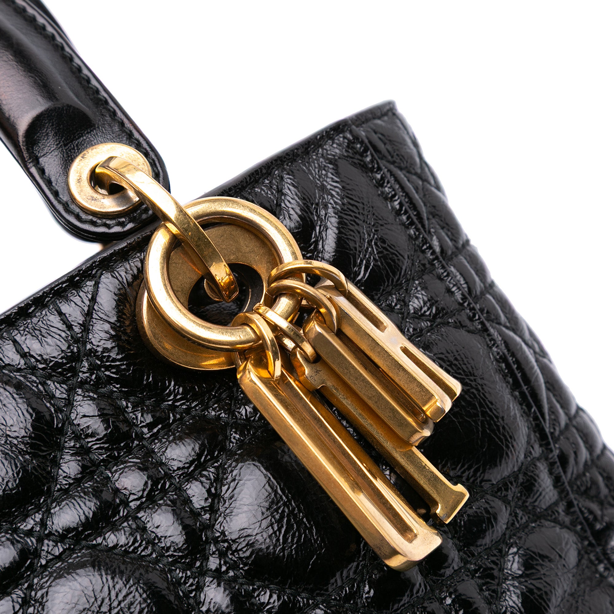 Dior Small Crinkled Patent Cannage My ABCDior Lady Dior - image 7