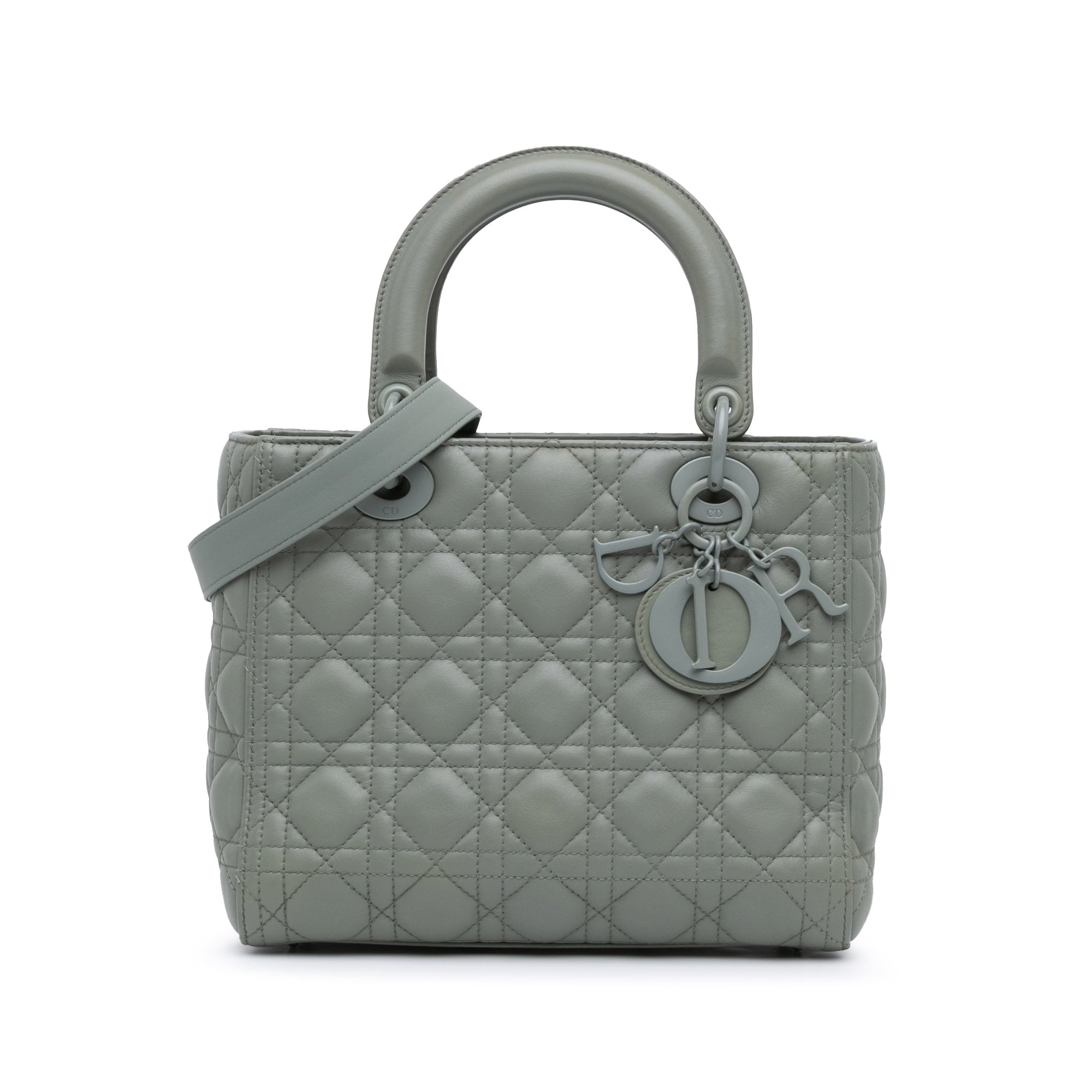 Dior Medium Lambskin Cannage Lady Dior - image 1
