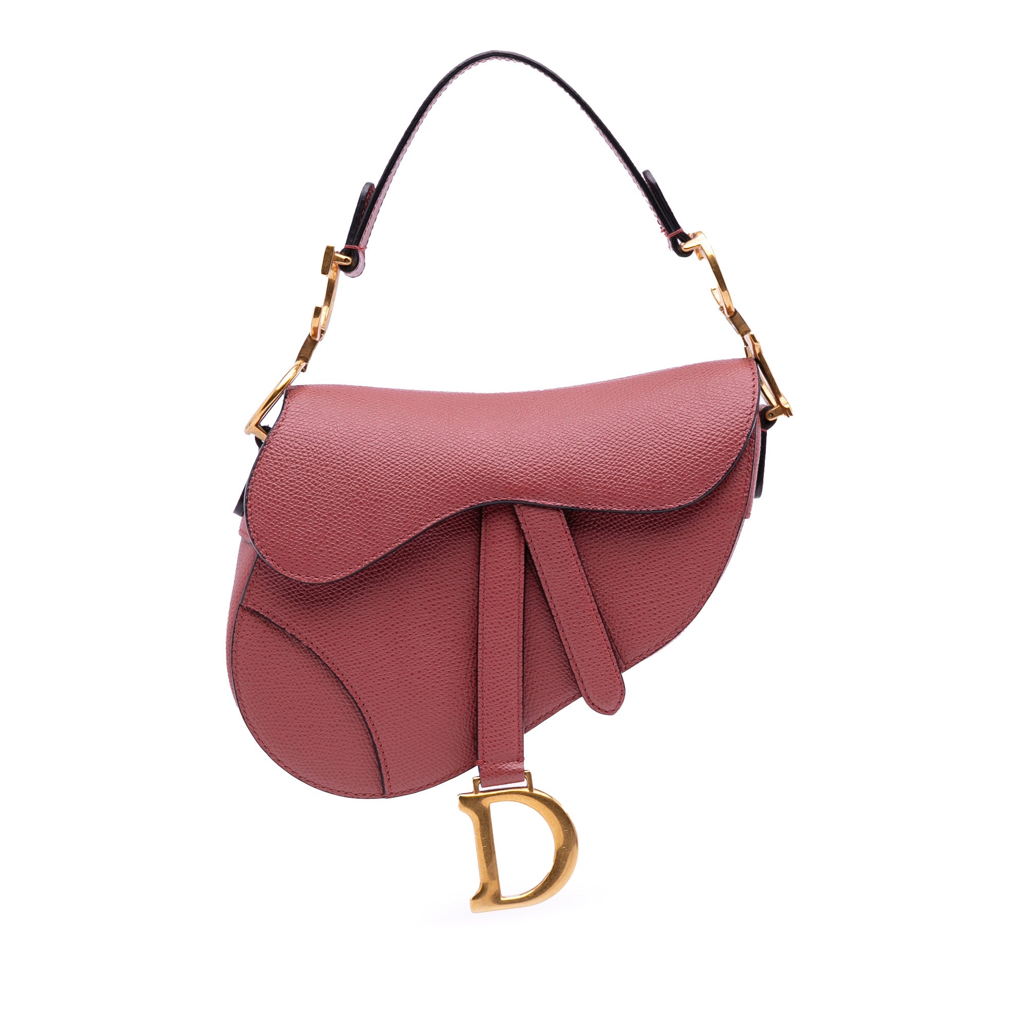 Dior Mini Grained Calfskin Saddle Bag - image 1