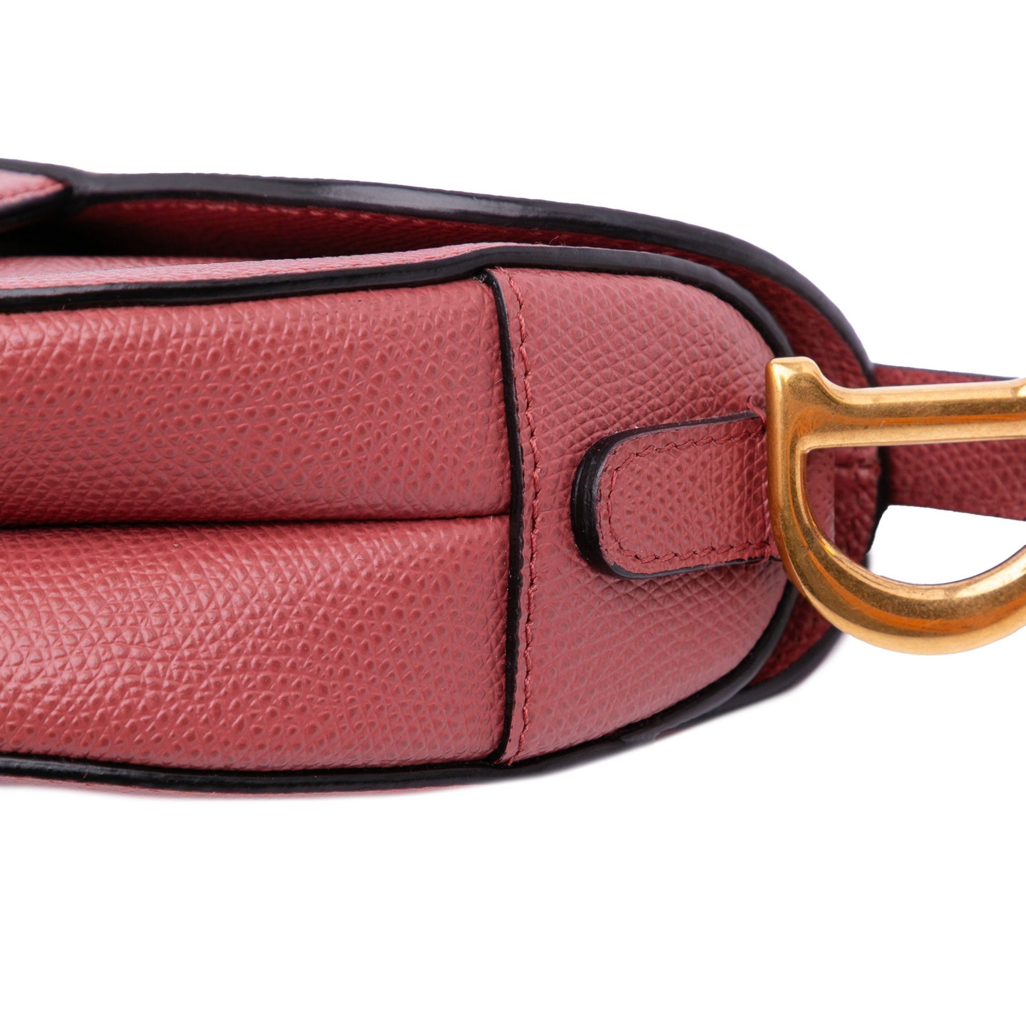 Dior Mini Grained Calfskin Saddle Bag - image 9