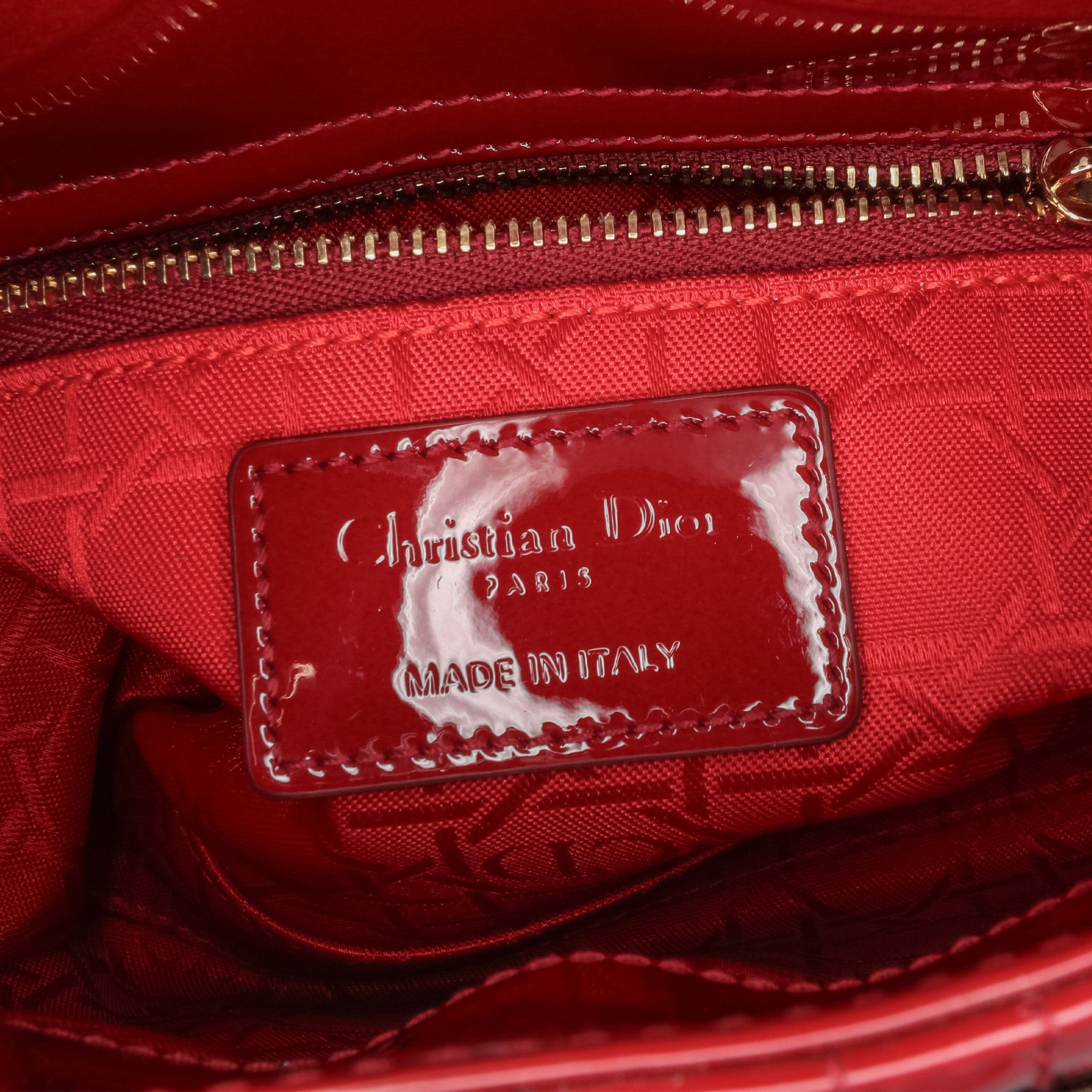 Dior Mini Patent Cannage Lady Dior - image 5