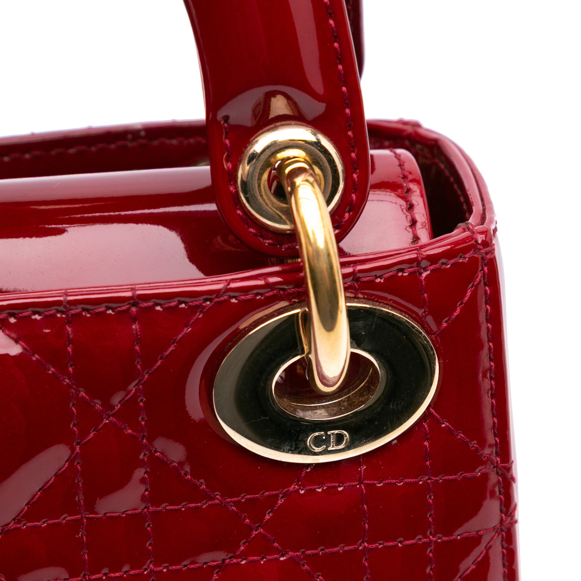 Dior Mini Patent Cannage Lady Dior - image 8