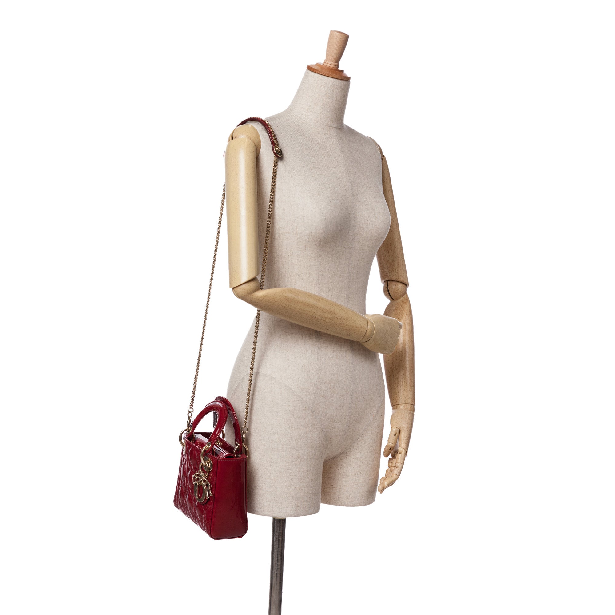 Dior Mini Patent Cannage Lady Dior - image 9
