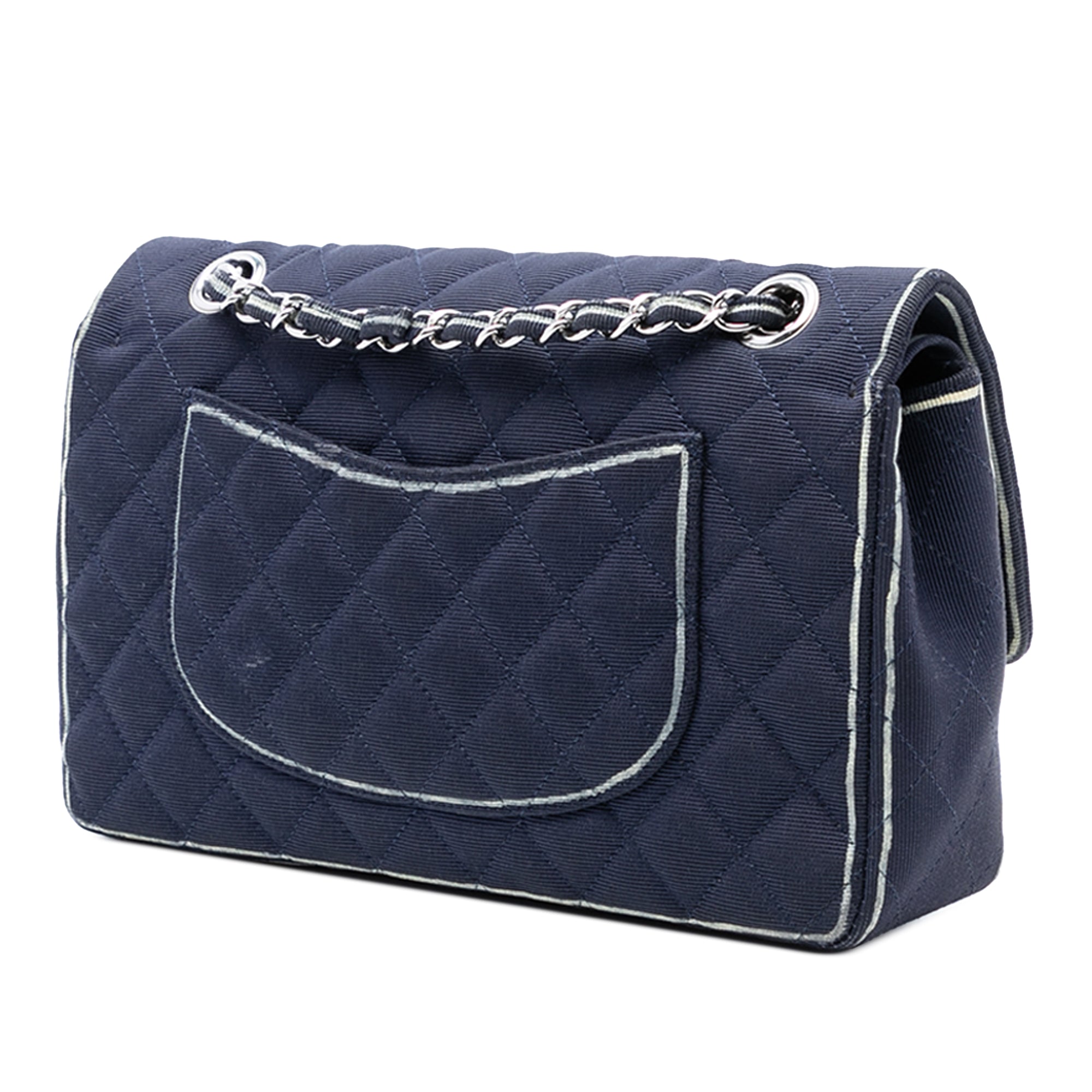 Chanel Medium Classic Printed Grosgrain Double Flap - image 2