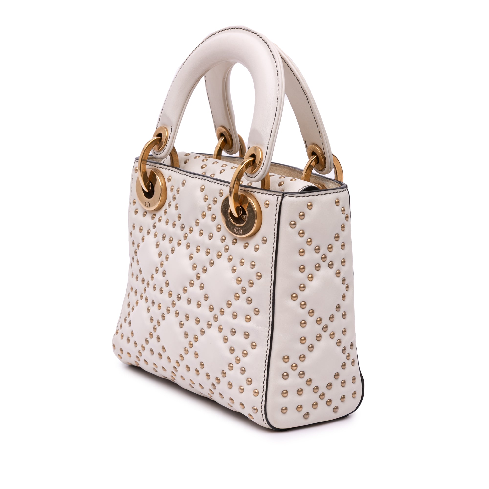 Dior Mini Calfskin Cannage Studded Supple Lady Dior - image 2