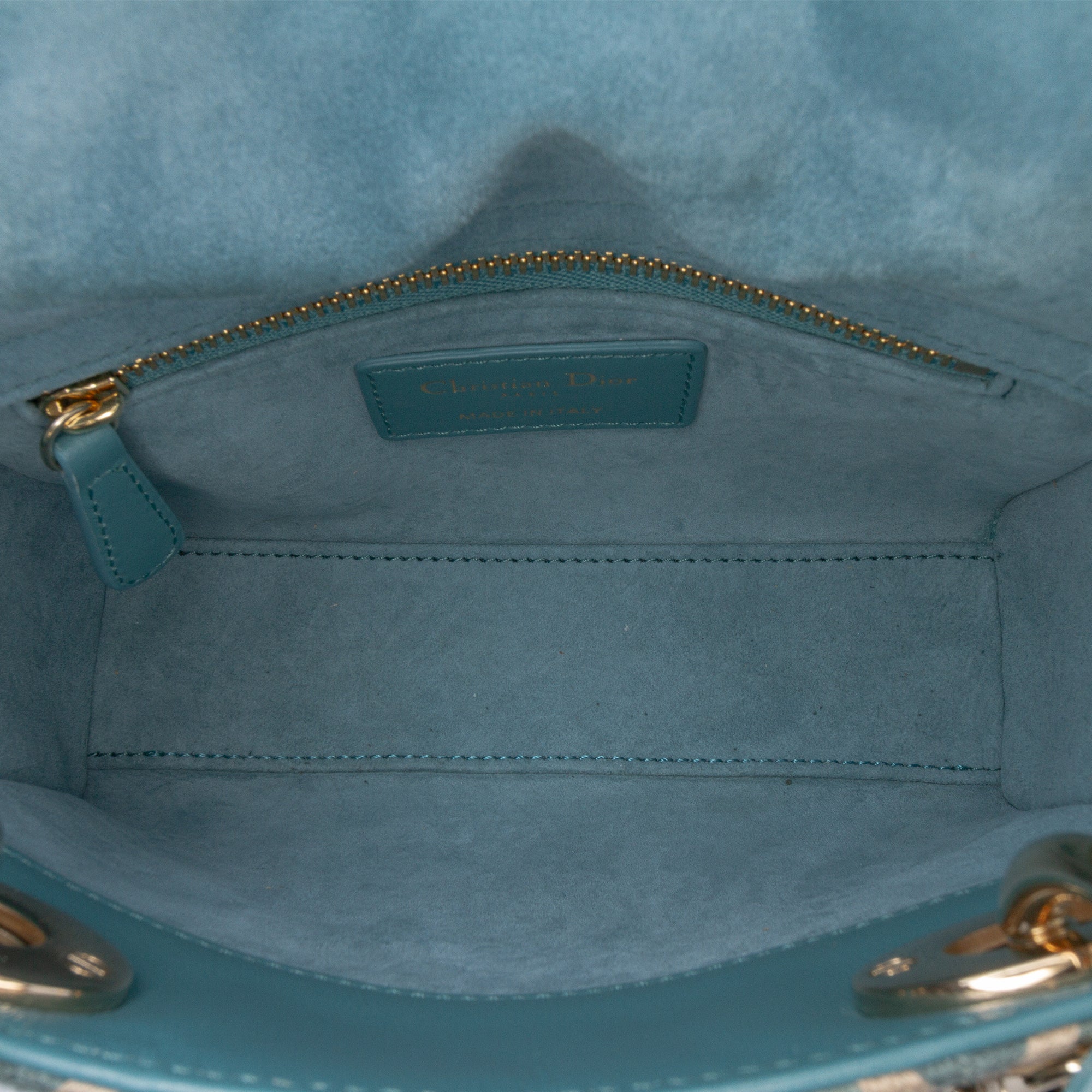 Dior Mini Canvas Honeycomb Embroidery Crystal Lady Dior - image 4