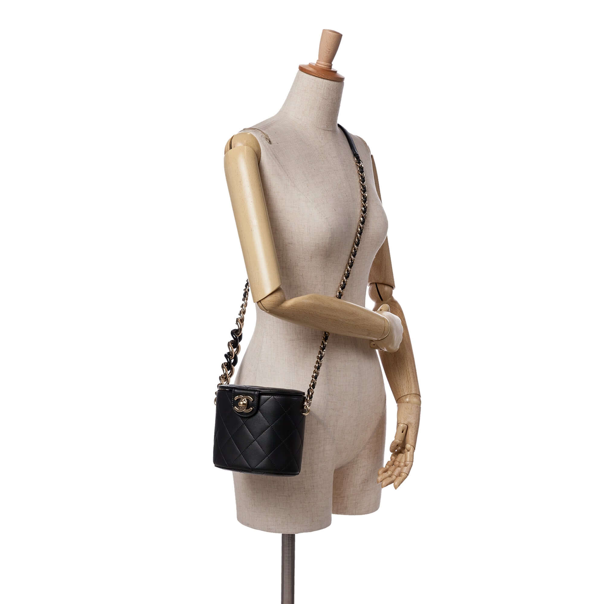 Chanel Mini Lambskin Elegant Chain Vanity Case