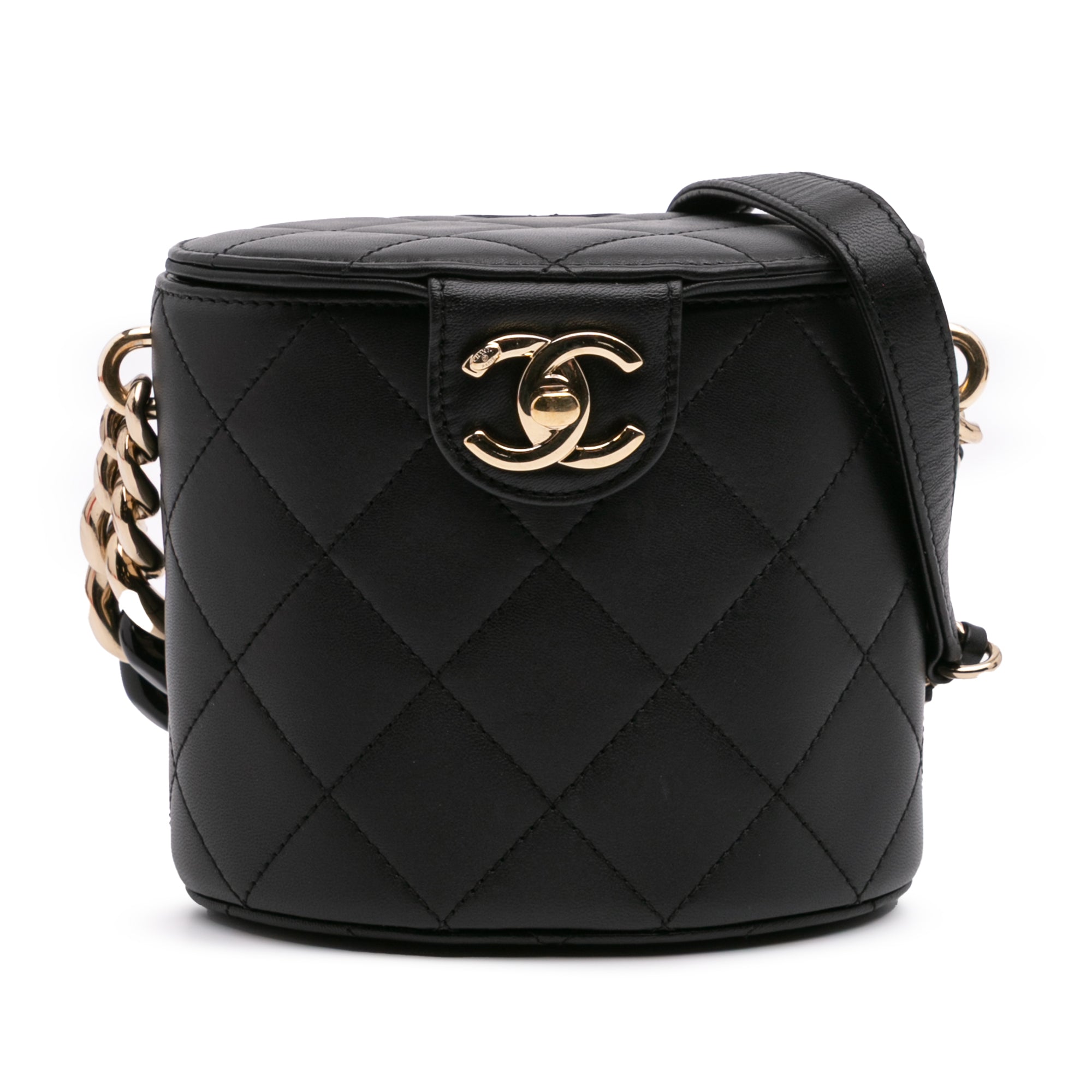 Chanel Mini Quilted Lambskin Elegant Chain Vanity Case - image 1