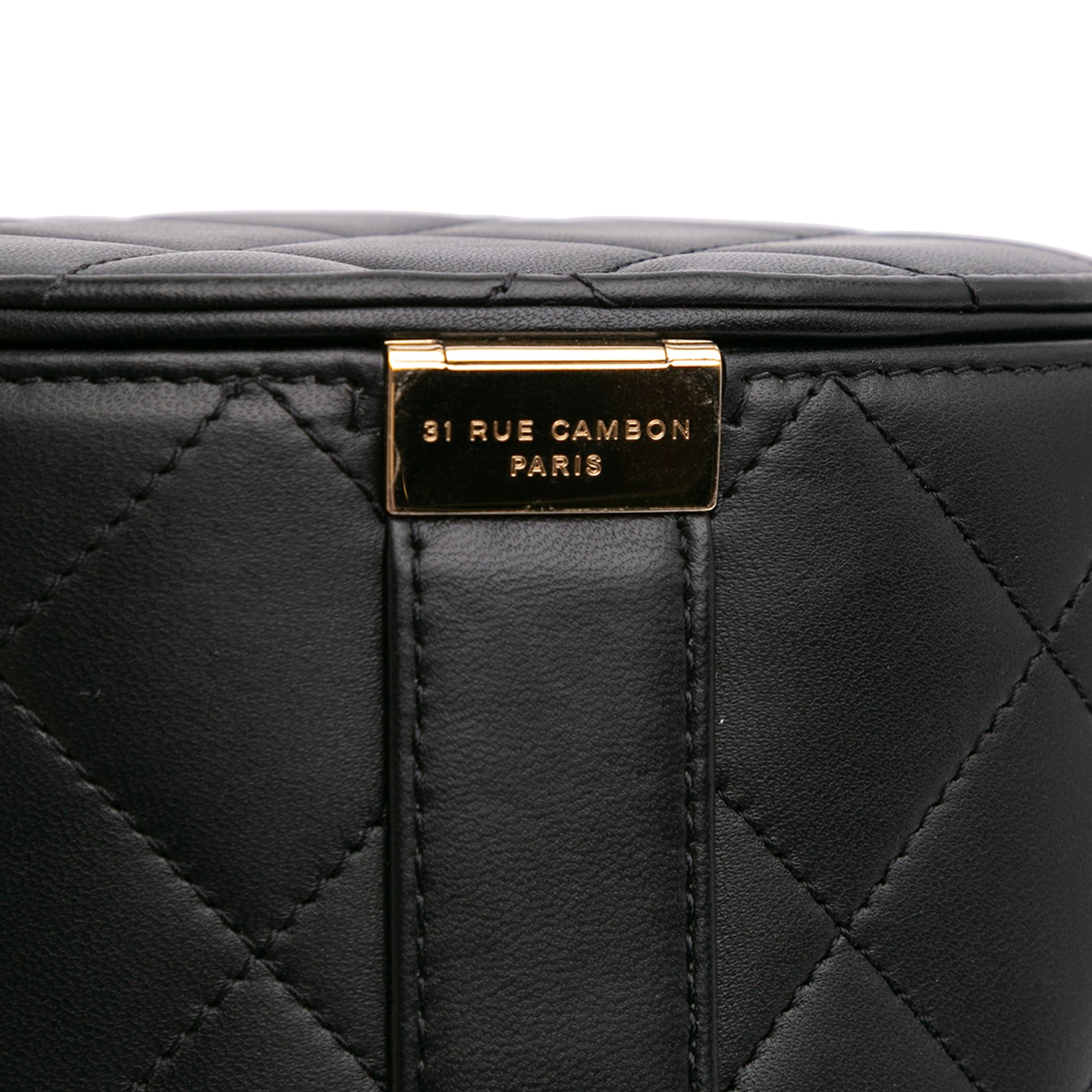Chanel Mini Quilted Lambskin Elegant Chain Vanity Case - image 7