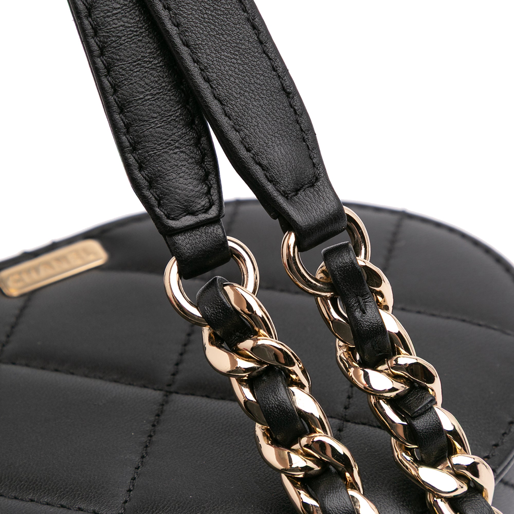 Chanel Mini Quilted Lambskin Elegant Chain Vanity Case - image 9
