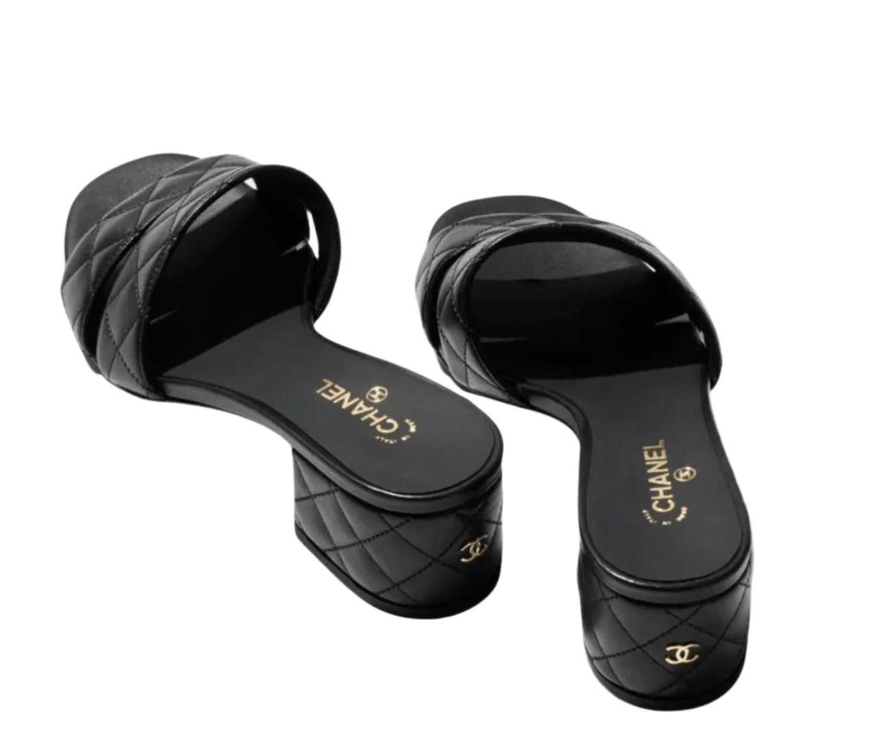 CHANEL Mules In Lambskin Heeled - The Refined Luxury