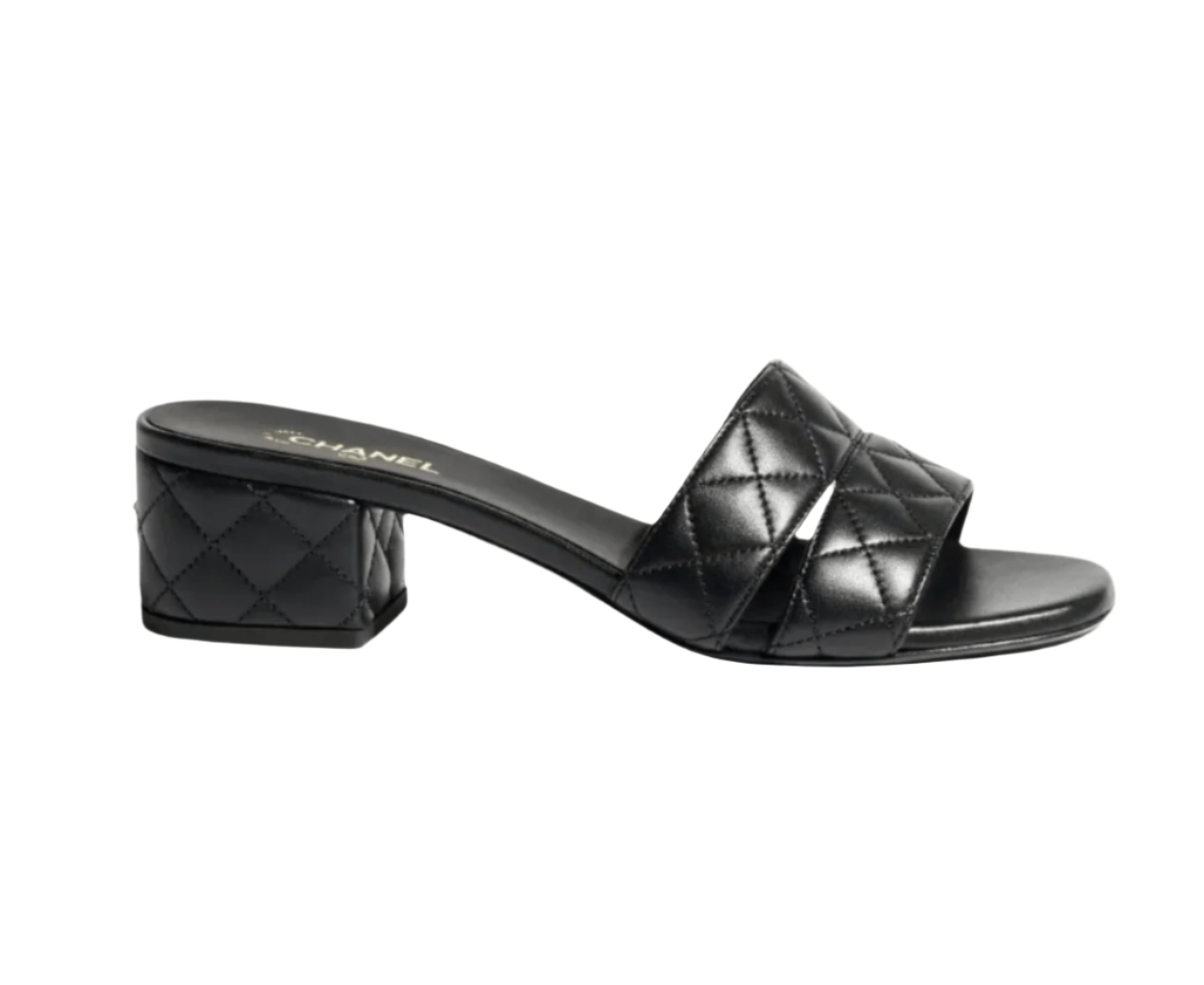 CHANEL Mules In Lambskin Heeled - The Refined Luxury