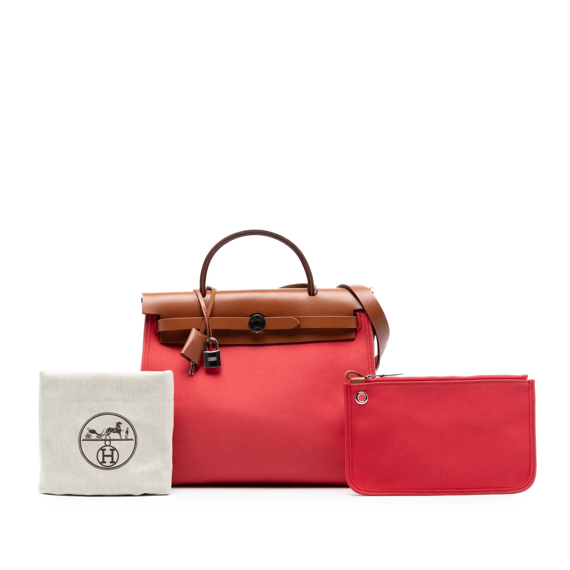 Hermès Toile Herbag Zip 31 - image 9