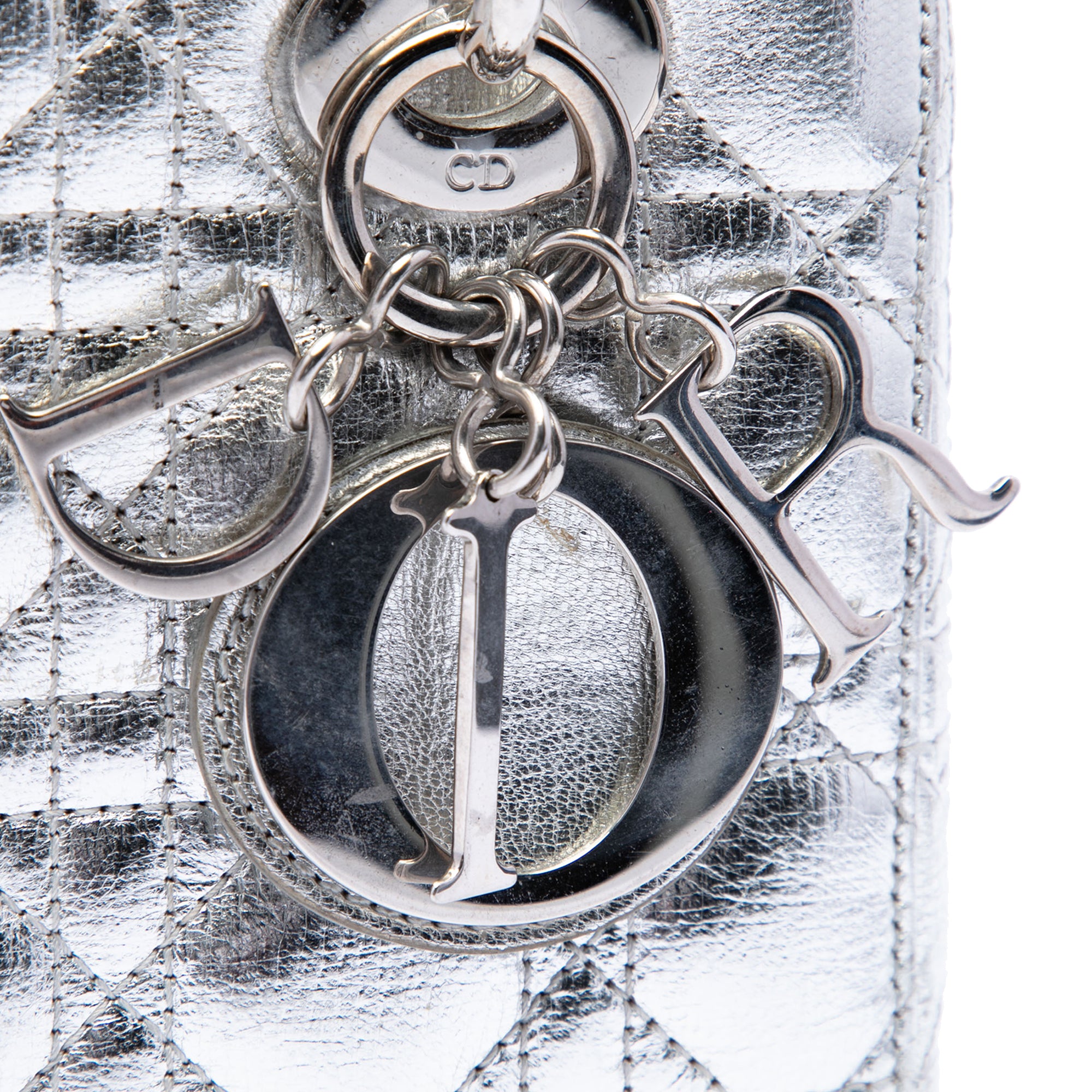 Dior Small Metallic Lambskin Cannage My ABCDior Lady Dior - image 5