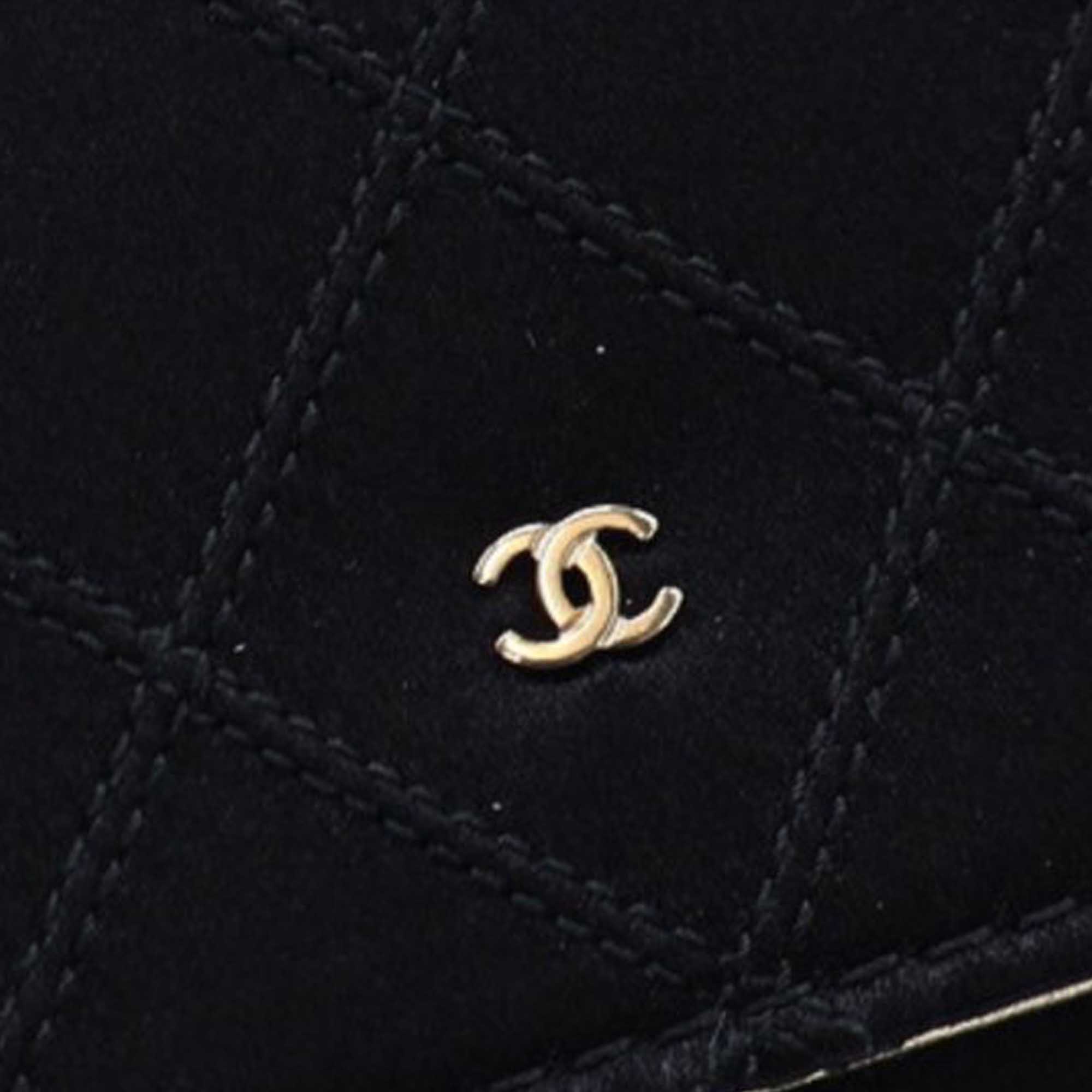 Chanel Bicolor Satin Diamond Stitch Wallet On Chain - image 7