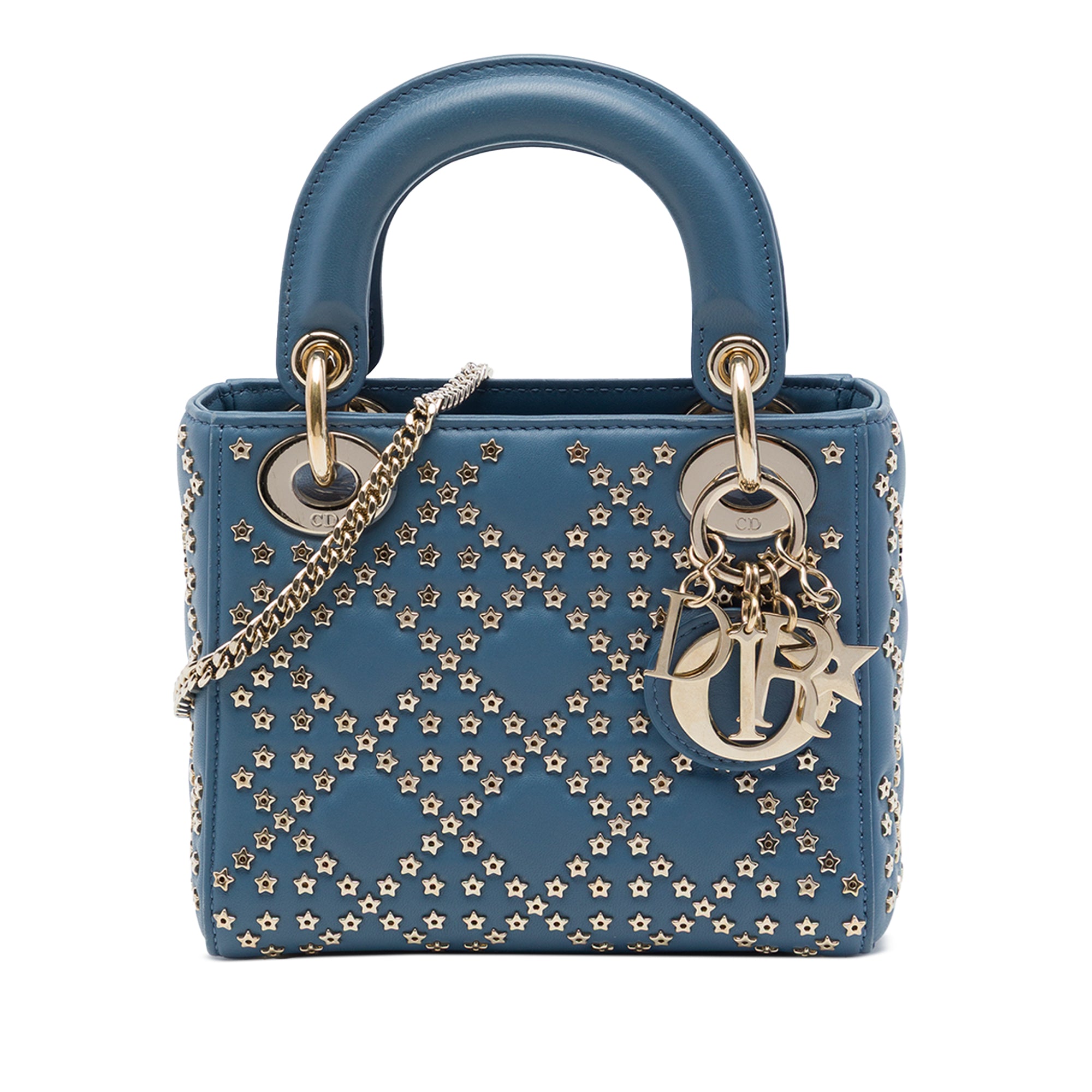 Dior Mini Lambskin Cannage Lucky Star Studded Lady Dior - image 1