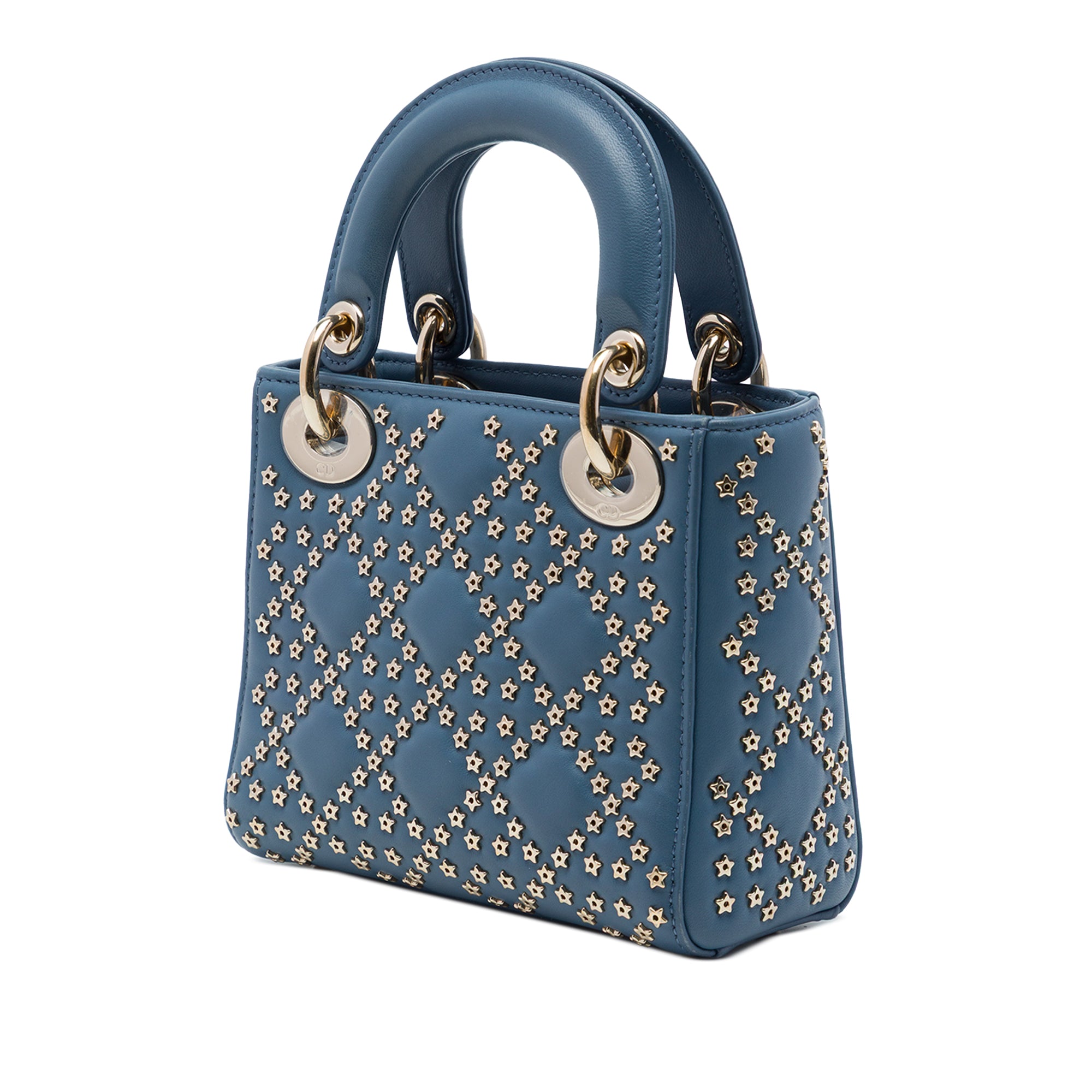 Dior Mini Lambskin Cannage Lucky Star Studded Lady Dior - image 2