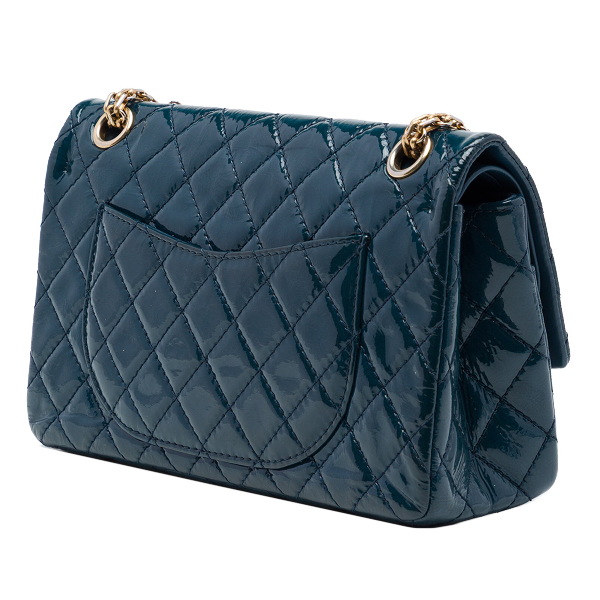 Chanel Quilted Patent Reissue 2.55 Double Flap 225 - image 2