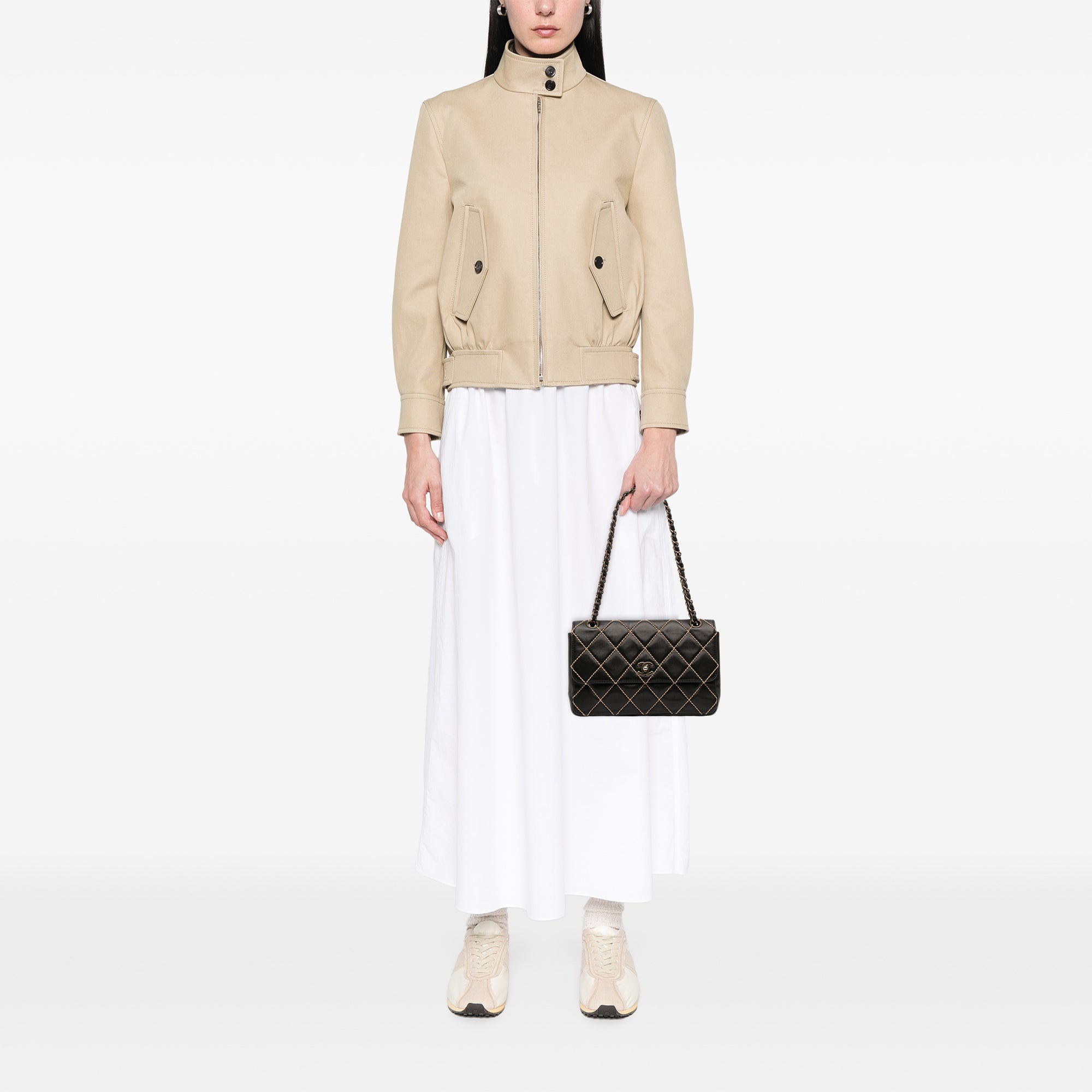Chanel CC Wild Stitch Lambskin Flap - image 11