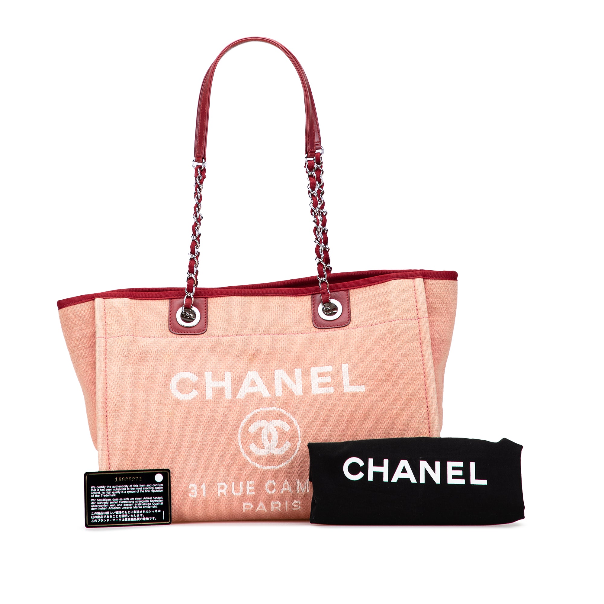 Chanel Small Canvas Deauville Tote - image 11