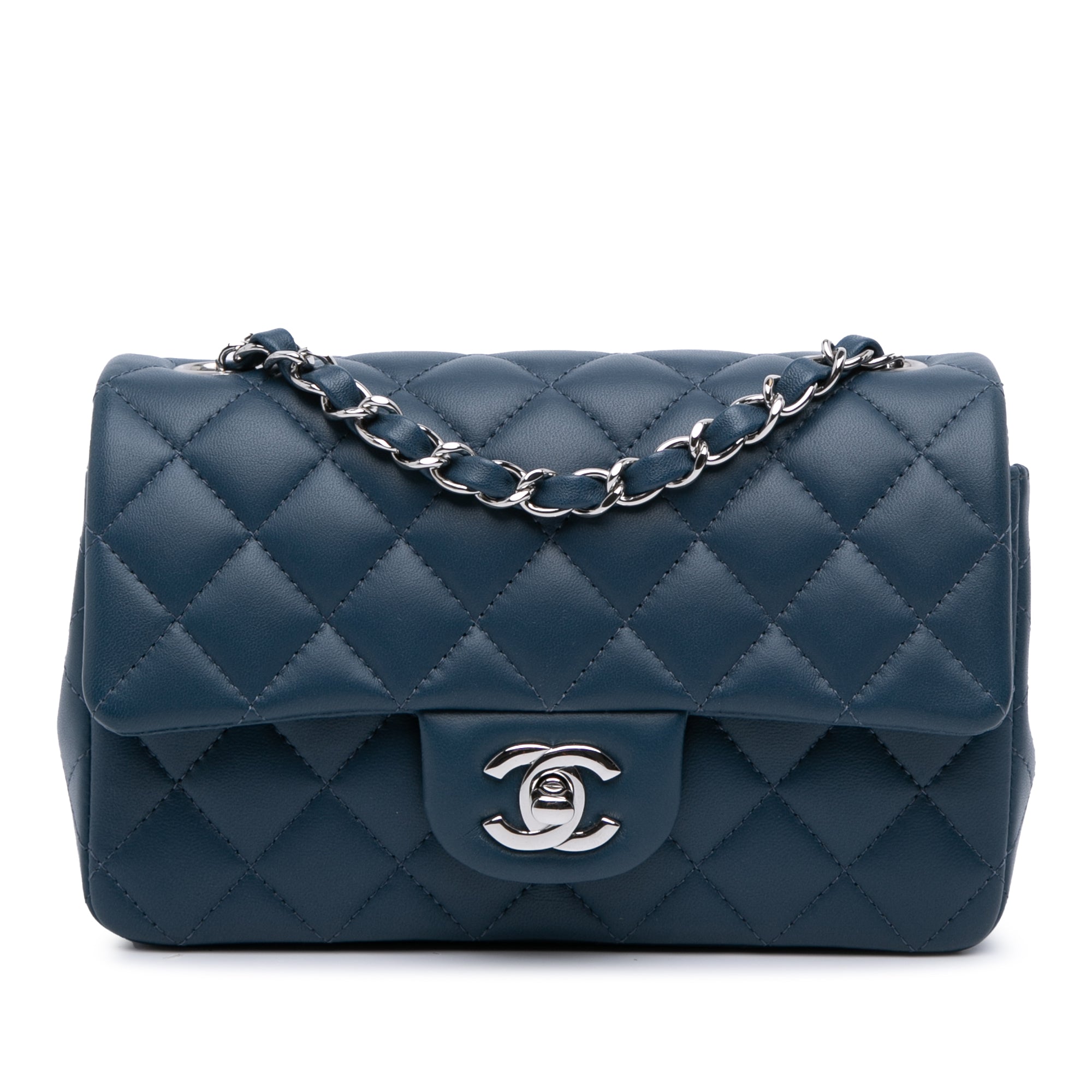 Chanel Mini Rectangular Classic Lambskin Single Flap - image 1
