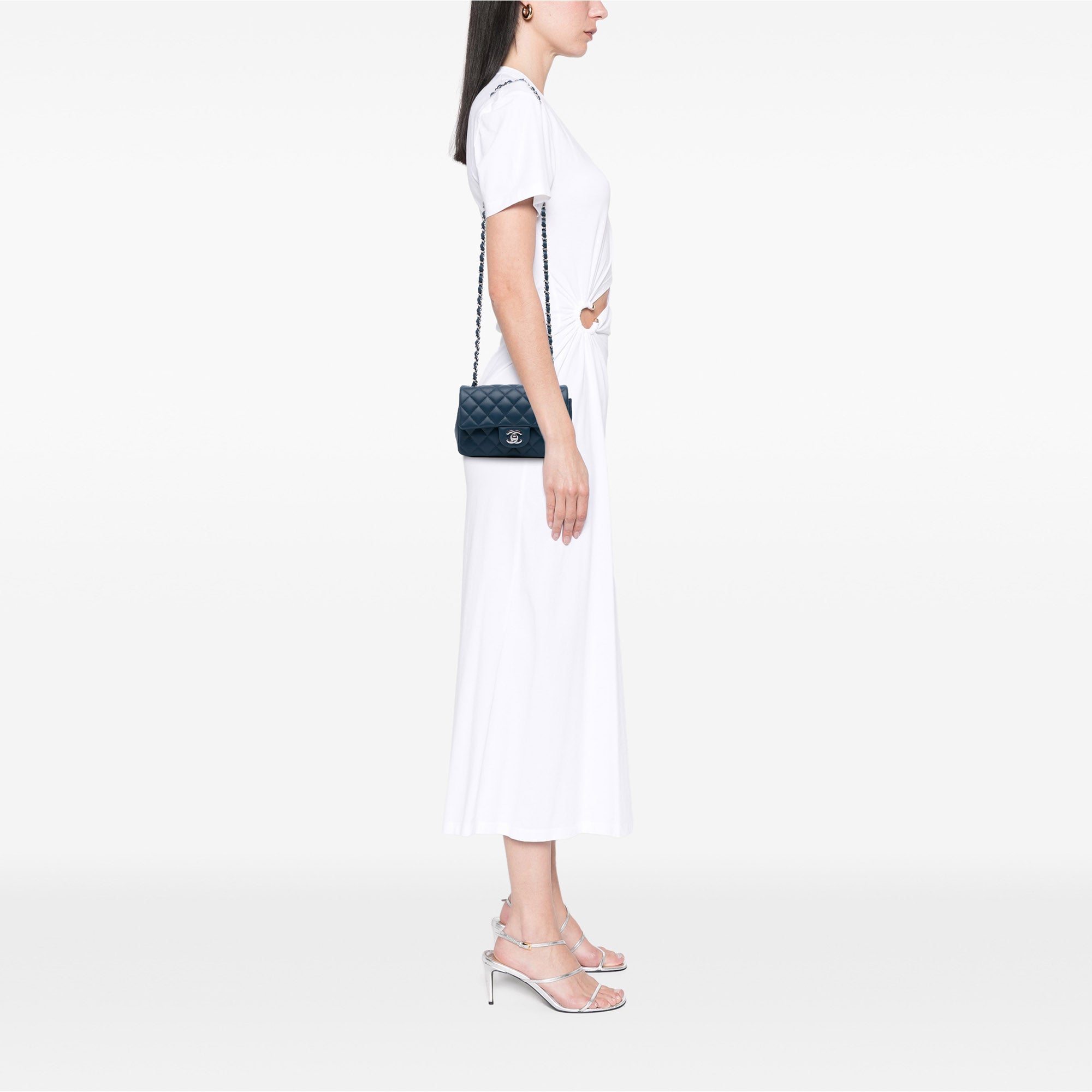 Chanel Mini Rectangular Classic Lambskin Single Flap - image 10