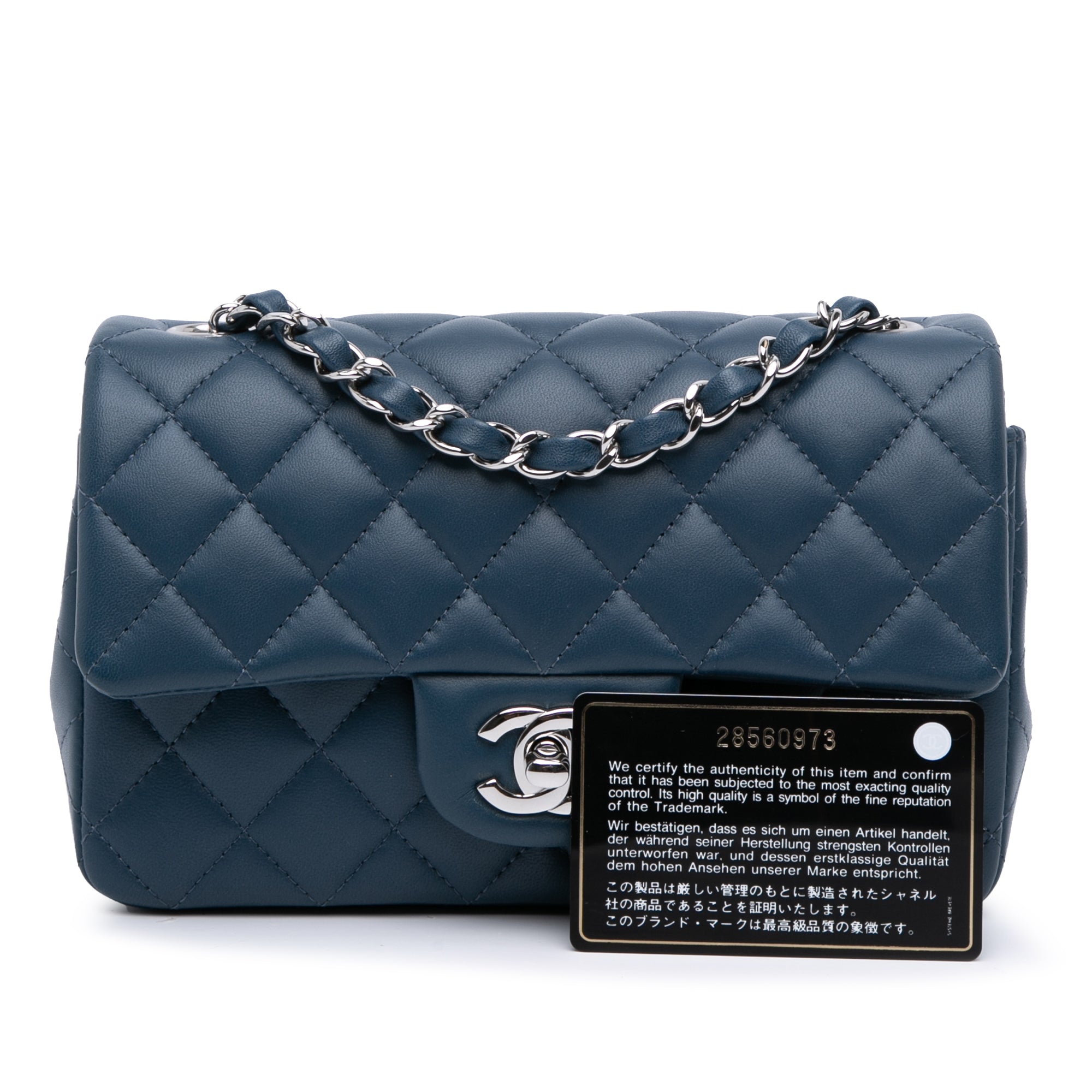Chanel Mini Rectangular Classic Lambskin Single Flap - image 11