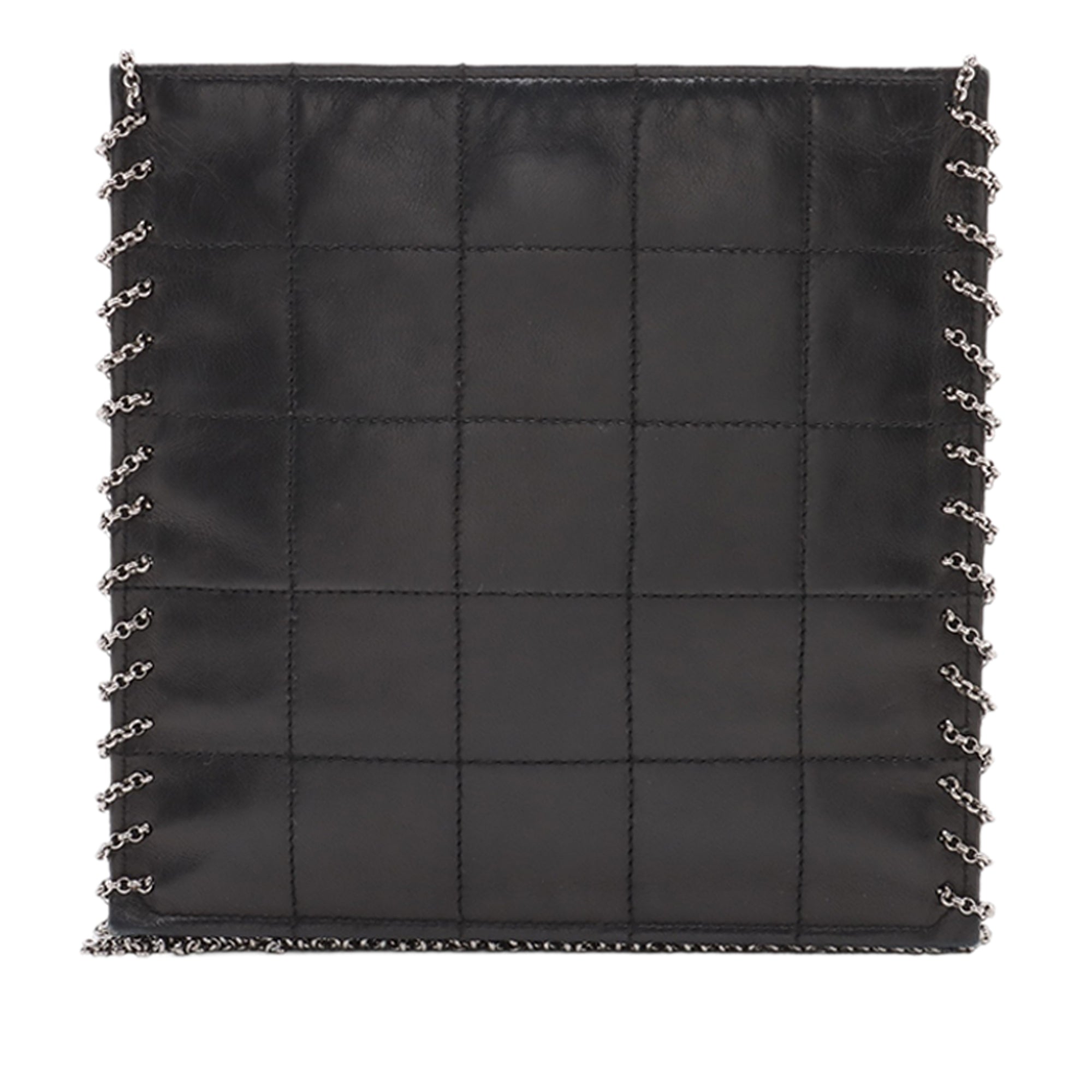 Chanel CC Choco Bar Lambskin Chain Fringe Crossbody - image 2