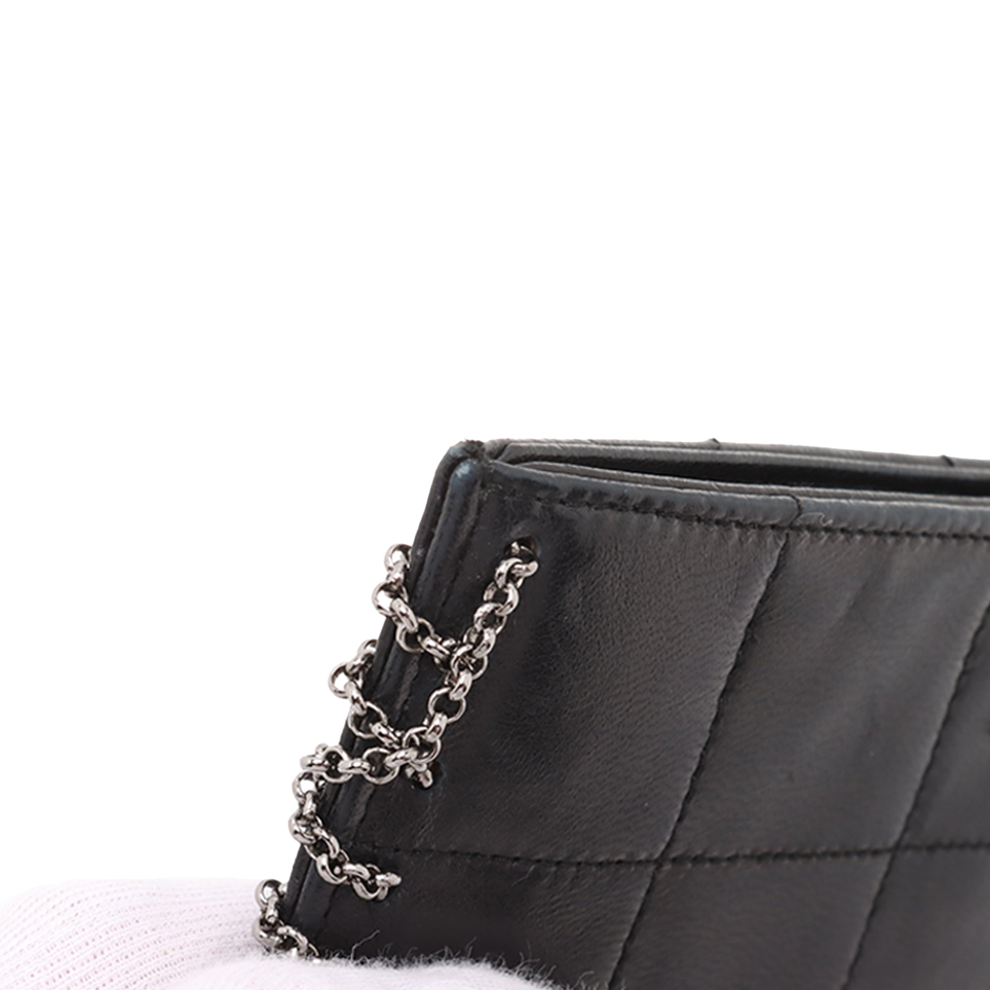 Chanel CC Choco Bar Lambskin Chain Fringe Crossbody - image 9