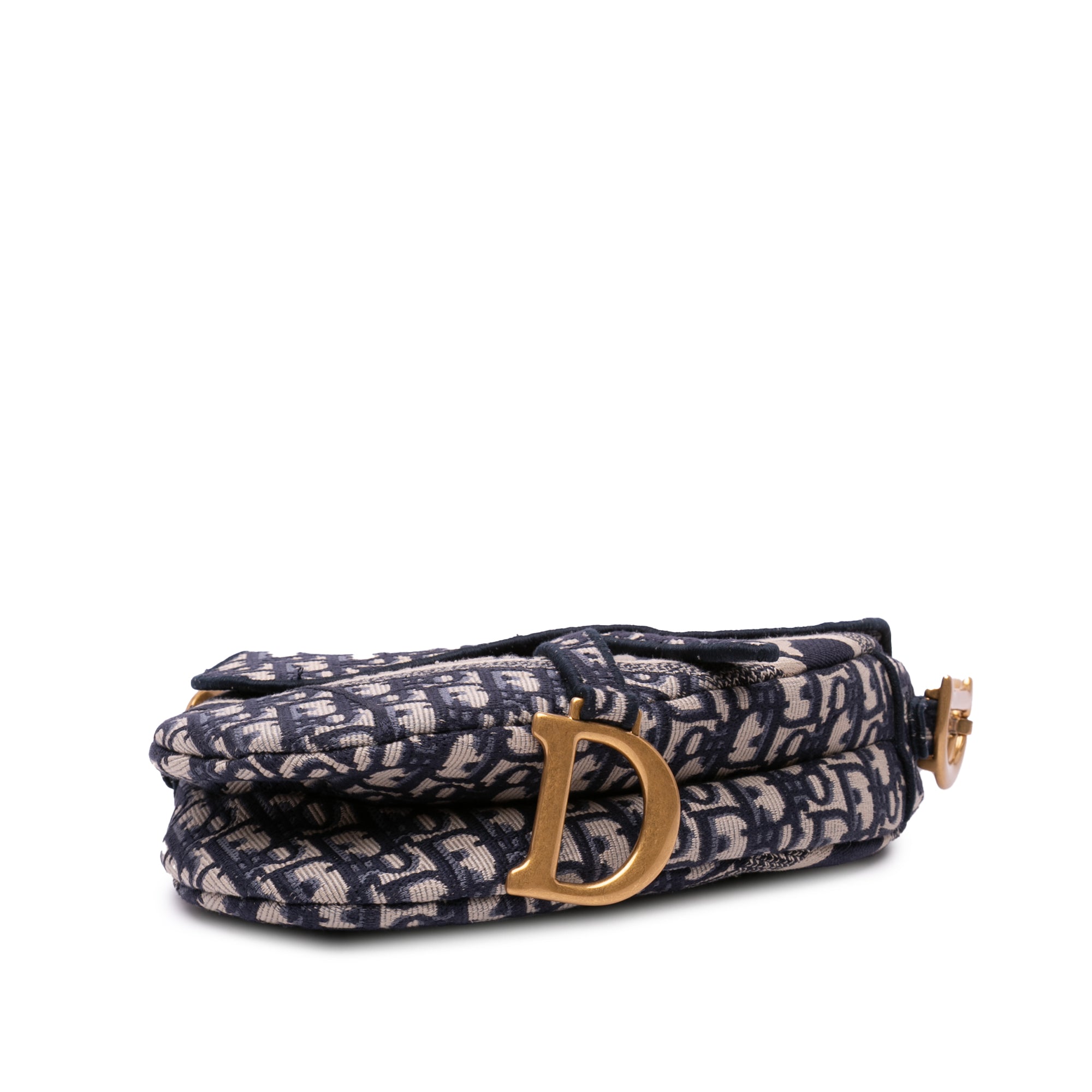 Dior Oblique Embroidered Canvas Saddle Bag - image 3