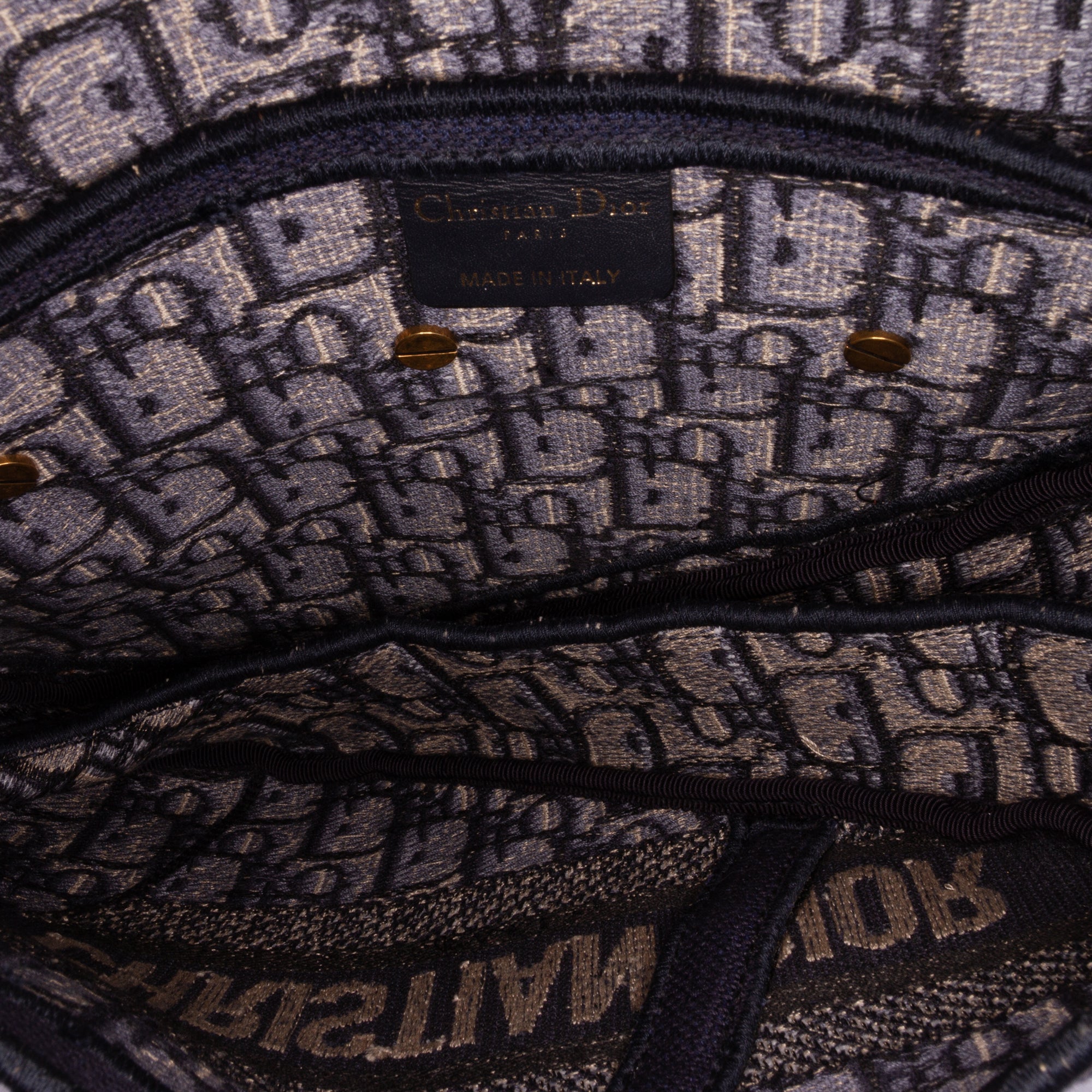 Dior Oblique Embroidered Canvas Saddle Bag - image 4