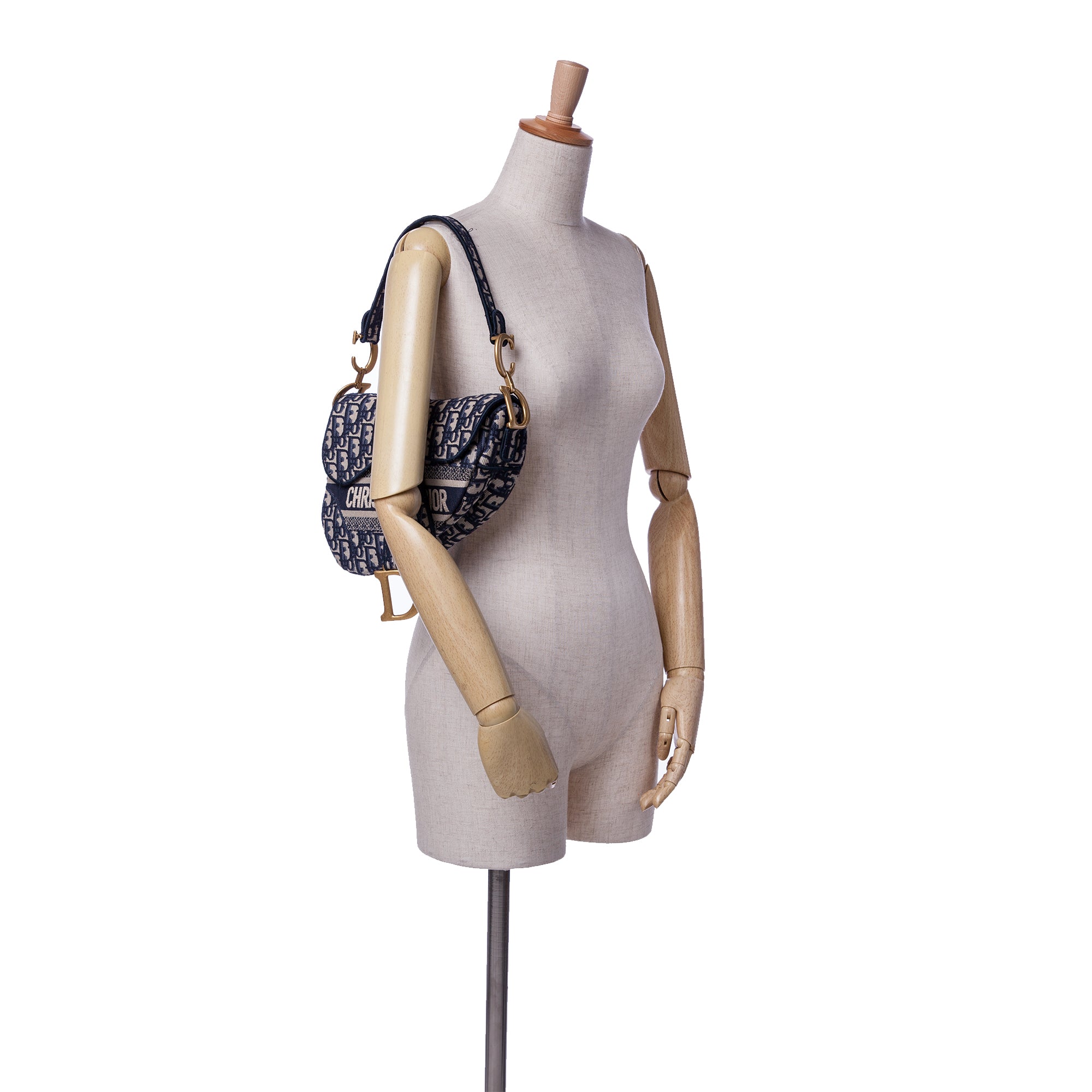 Dior Oblique Embroidered Canvas Saddle Bag - image 8