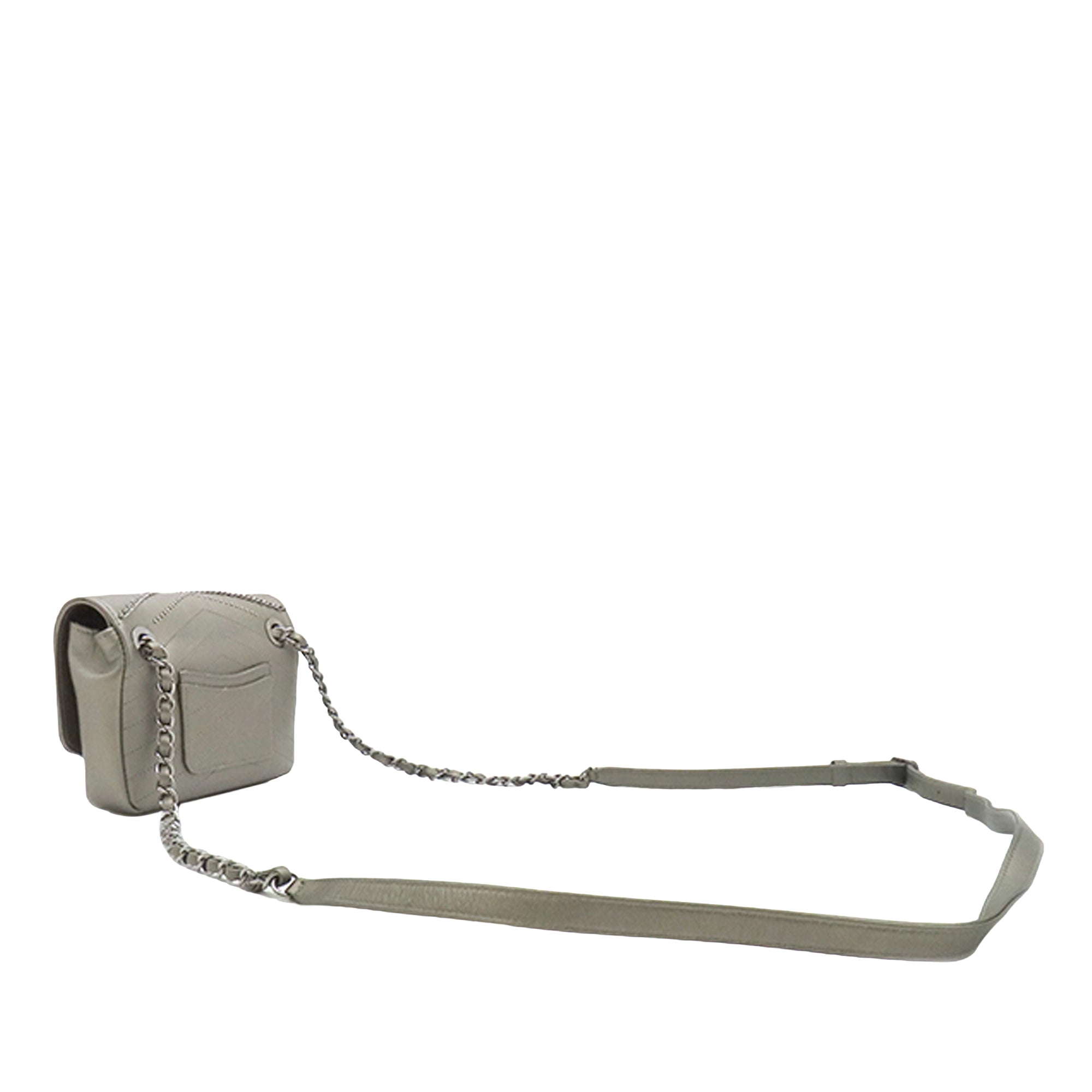 Chanel Small Chevron Calfskin Embellished Data Center Envelope Flap - image 2