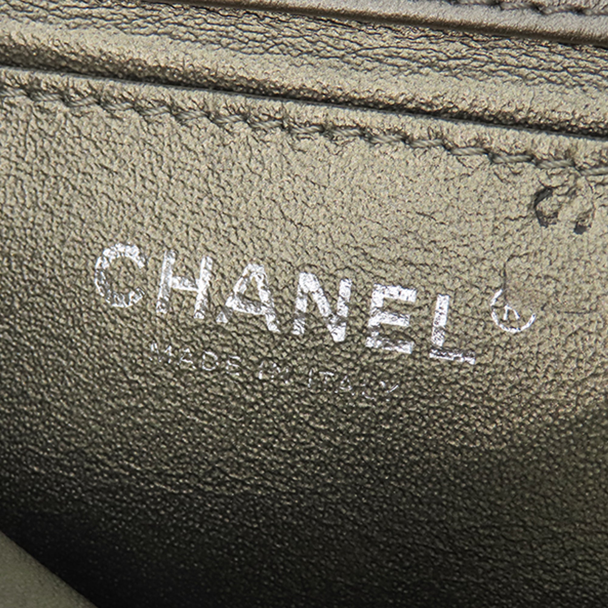 Chanel Small Chevron Calfskin Embellished Data Center Envelope Flap - image 5