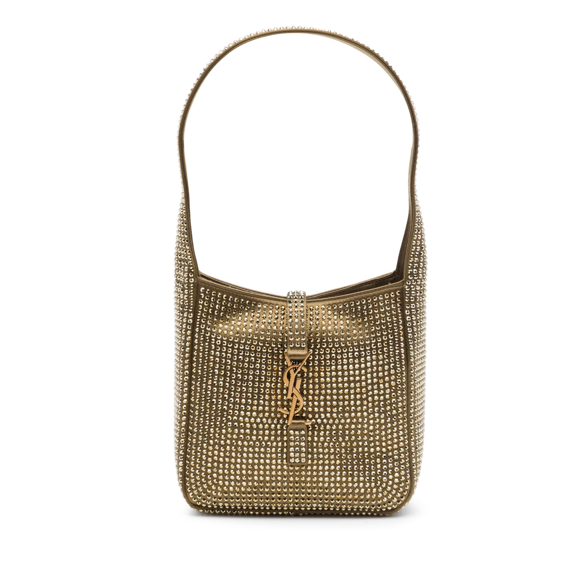 Saint Laurent Mini Studded Satin Supple Le 5 a 7 Handbag - image 1