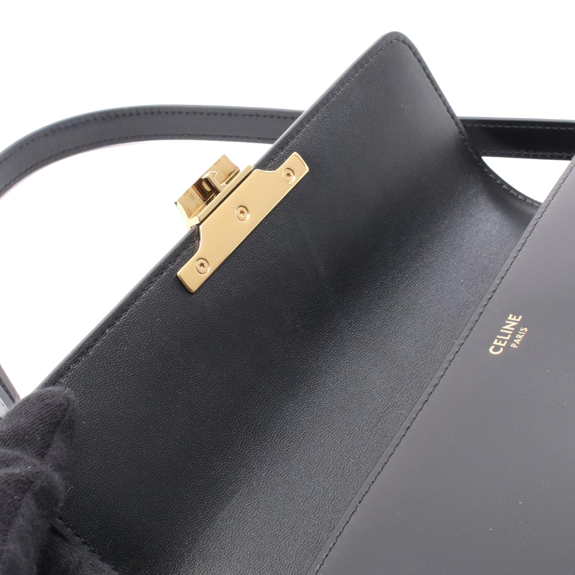 Celine Shiny Calfskin Claude Shoulder Bag - image 5