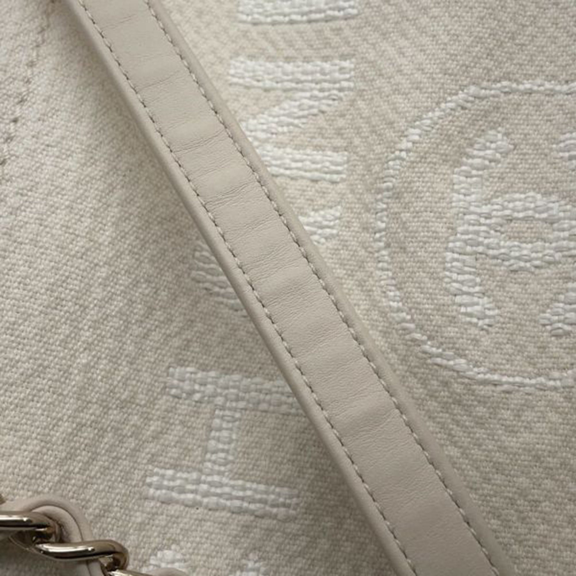 Chanel Medium Canvas Square Stitch Deauville Tote - image 10