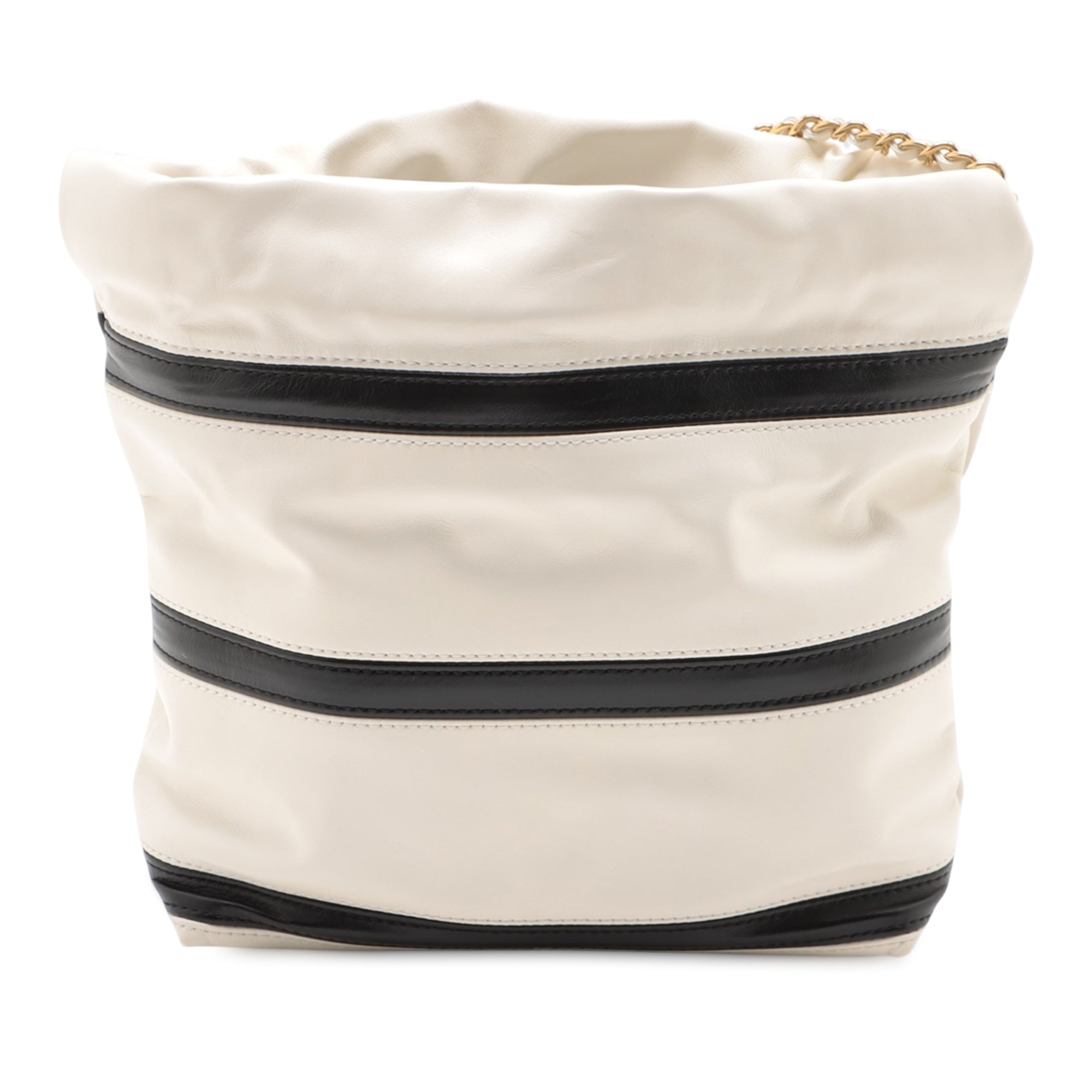 Chanel Mini Shiny Calfskin Striped 22 Handbag - image 2