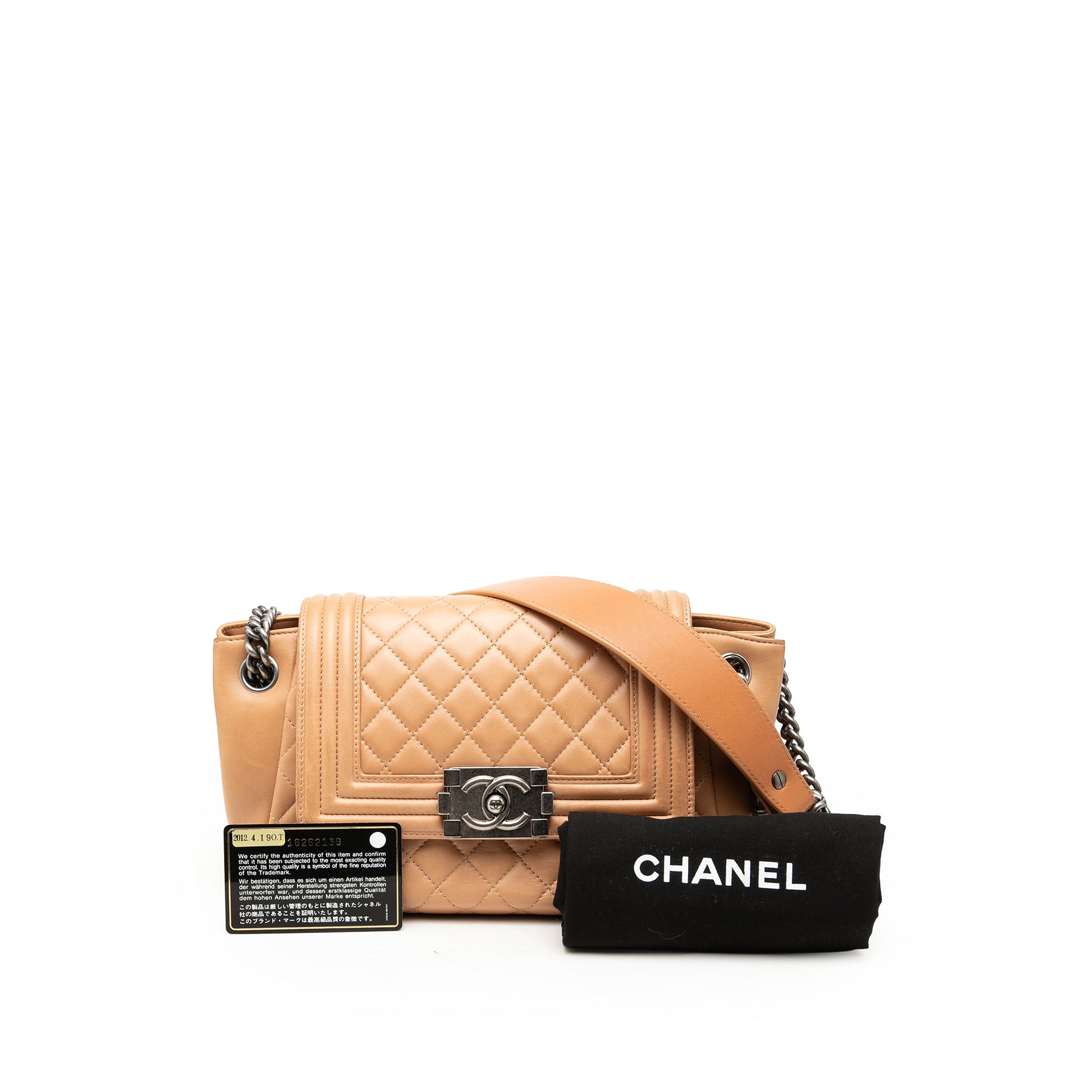 Chanel Quilted Lambskin Accordion Boy Flap - image 8