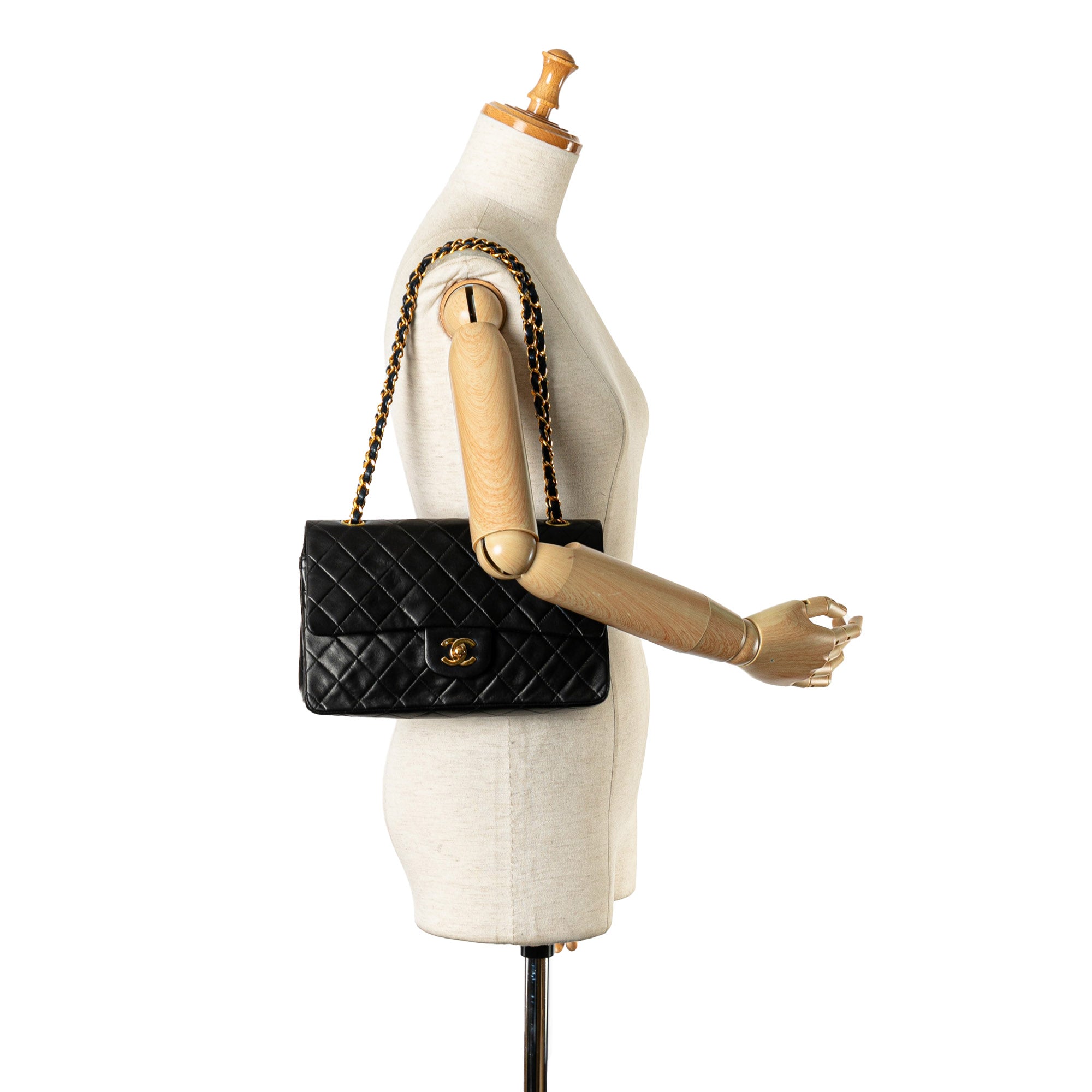 Chanel Medium Classic Lambskin Double Flap - image 20