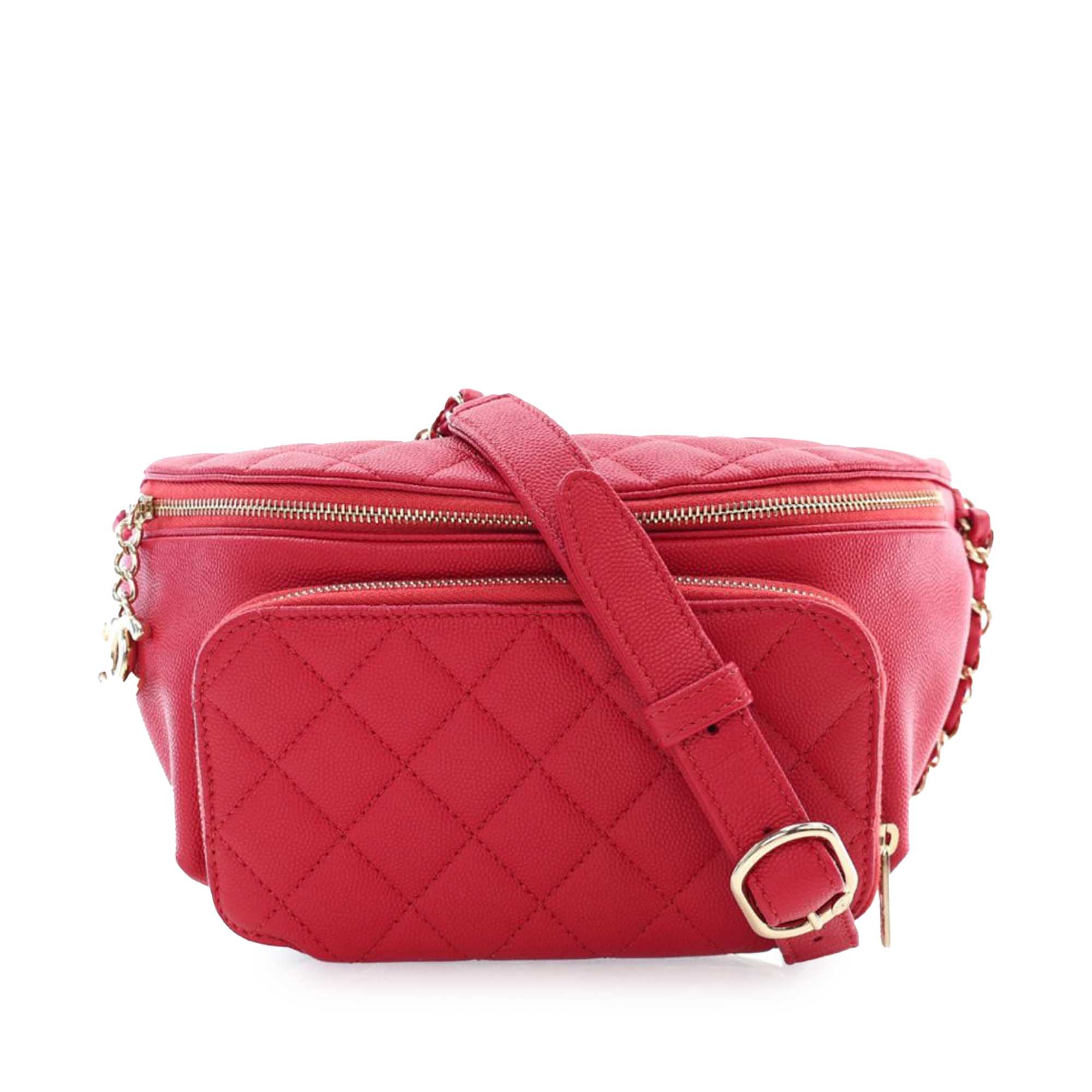 Chanel Quilted Caviar Business Affinity Belt Bag - image 1