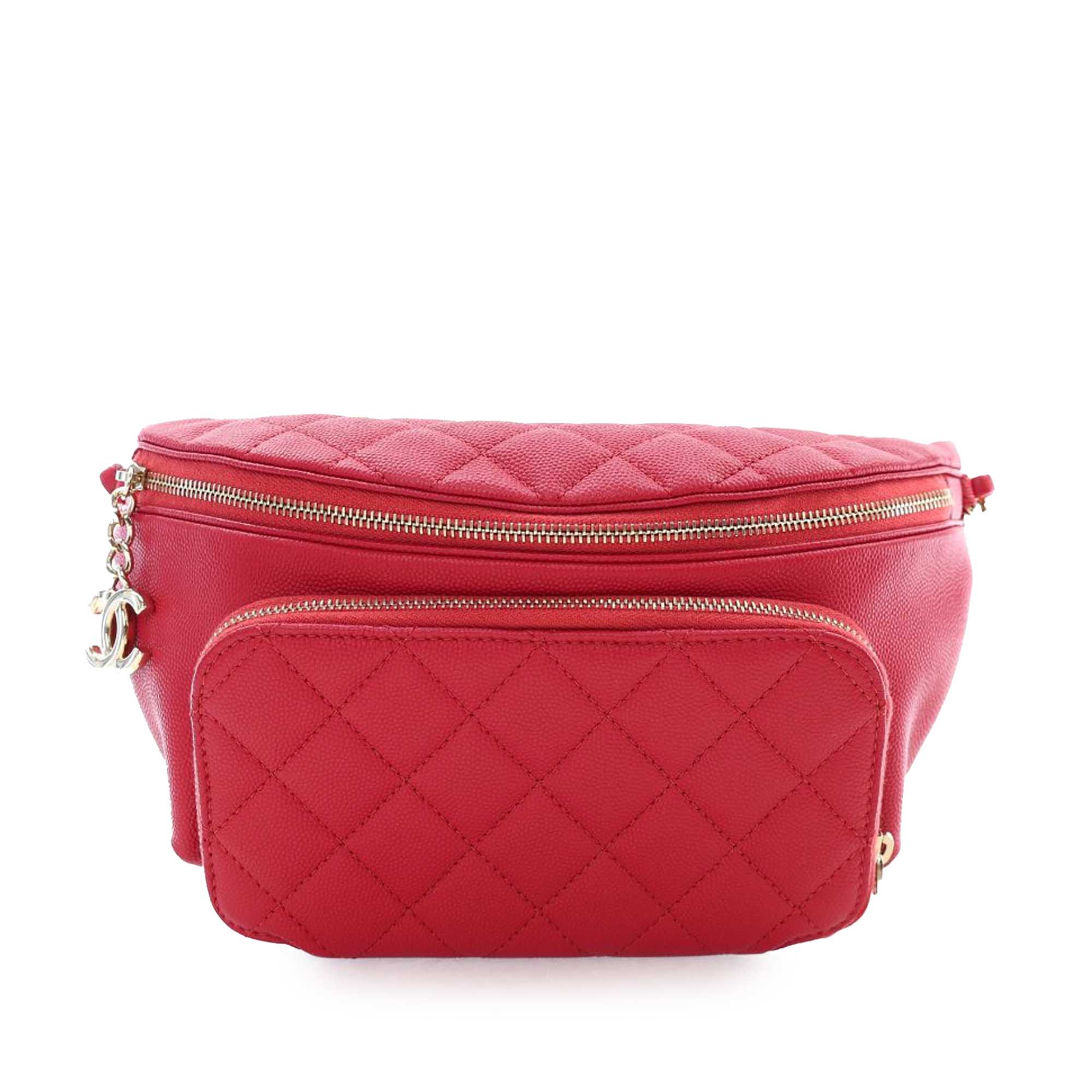Chanel Quilted Caviar Business Affinity Belt Bag - image 2