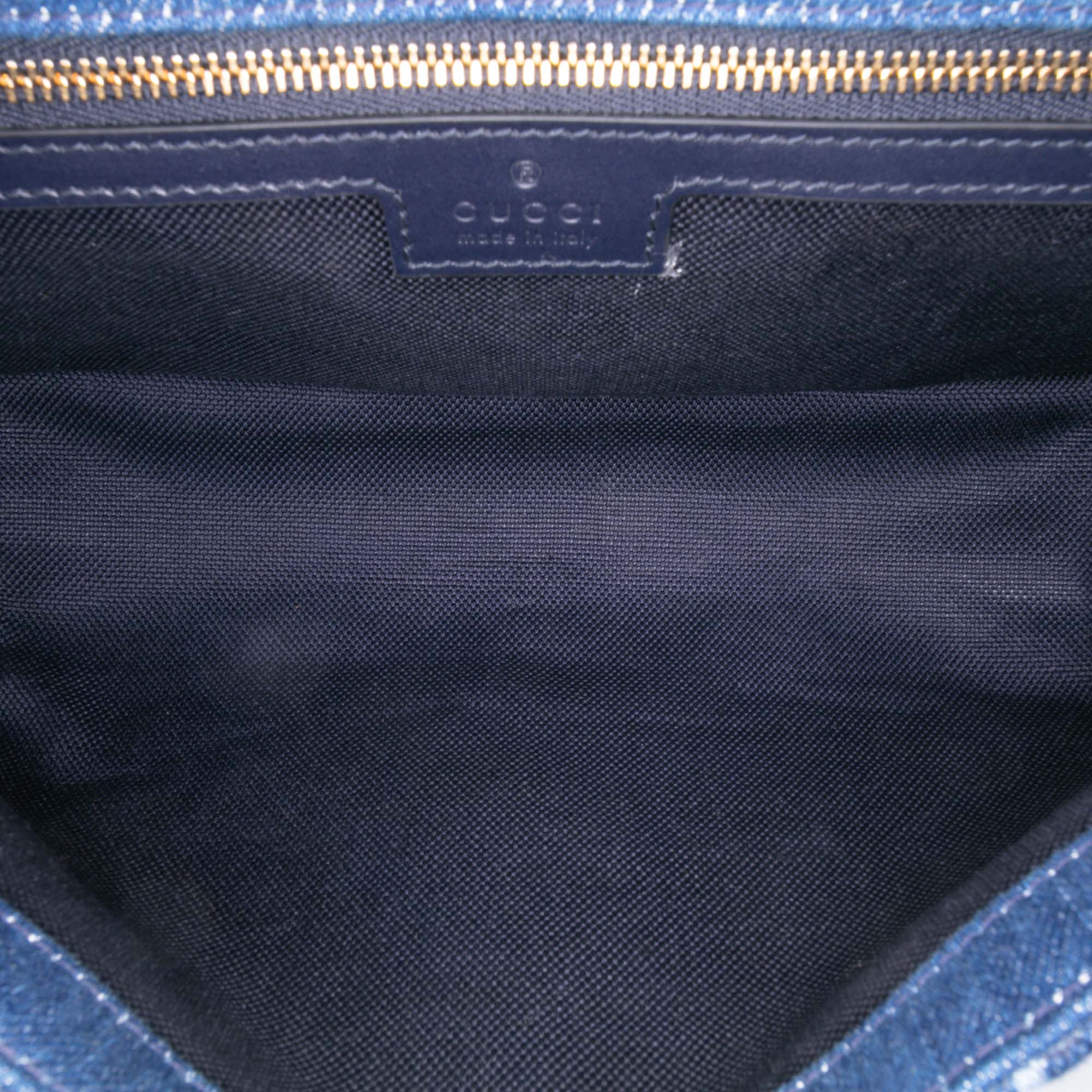 Gucci Medium GG Marmont Matelasse Denim Shoulder Bag - image 4
