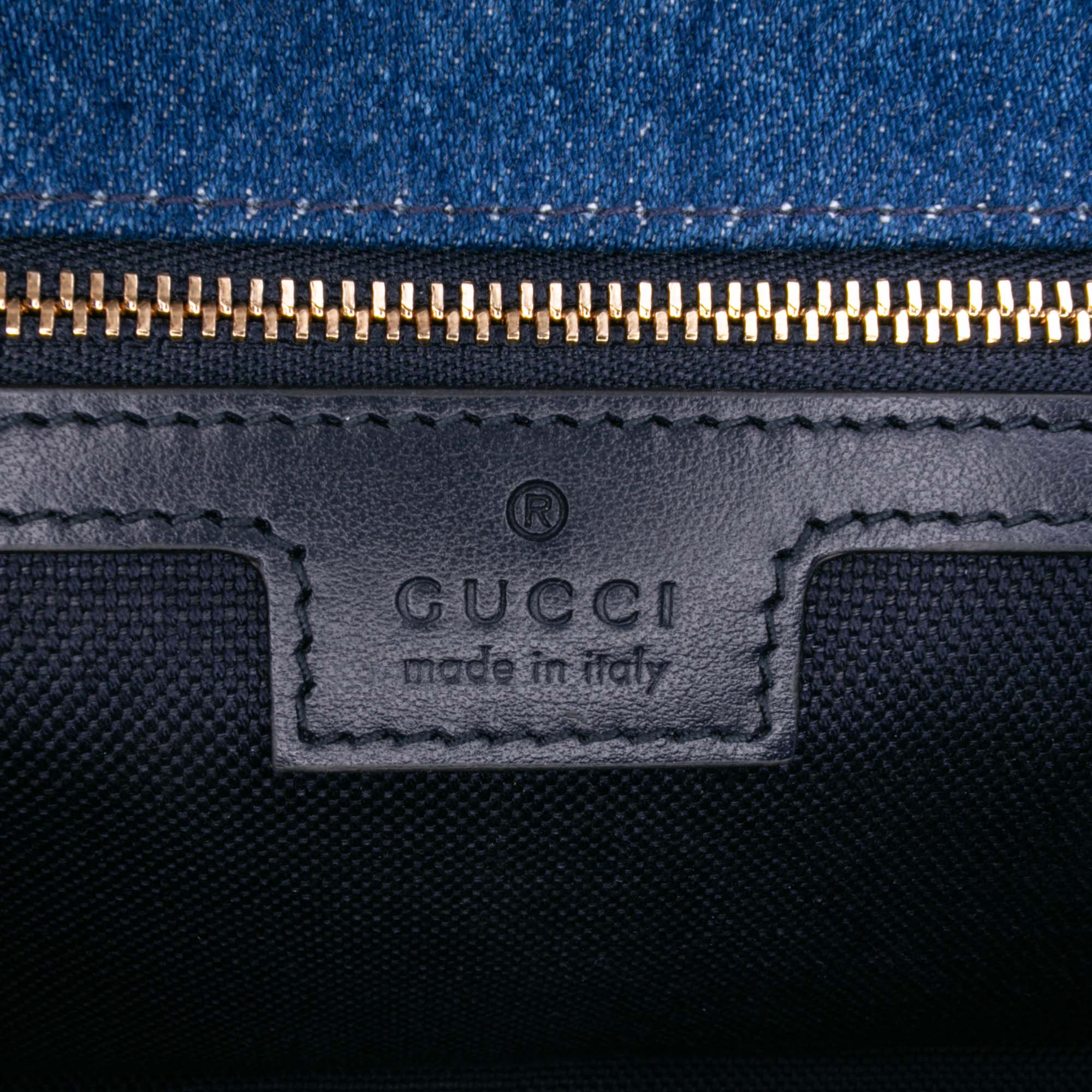 Gucci Medium GG Marmont Matelasse Denim Shoulder Bag - image 5
