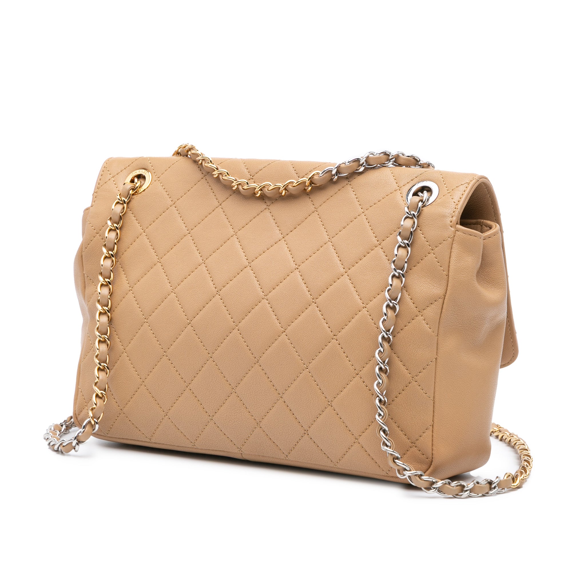 Chanel Small Quilted Calfskin Turn and Lock Flap - image 2