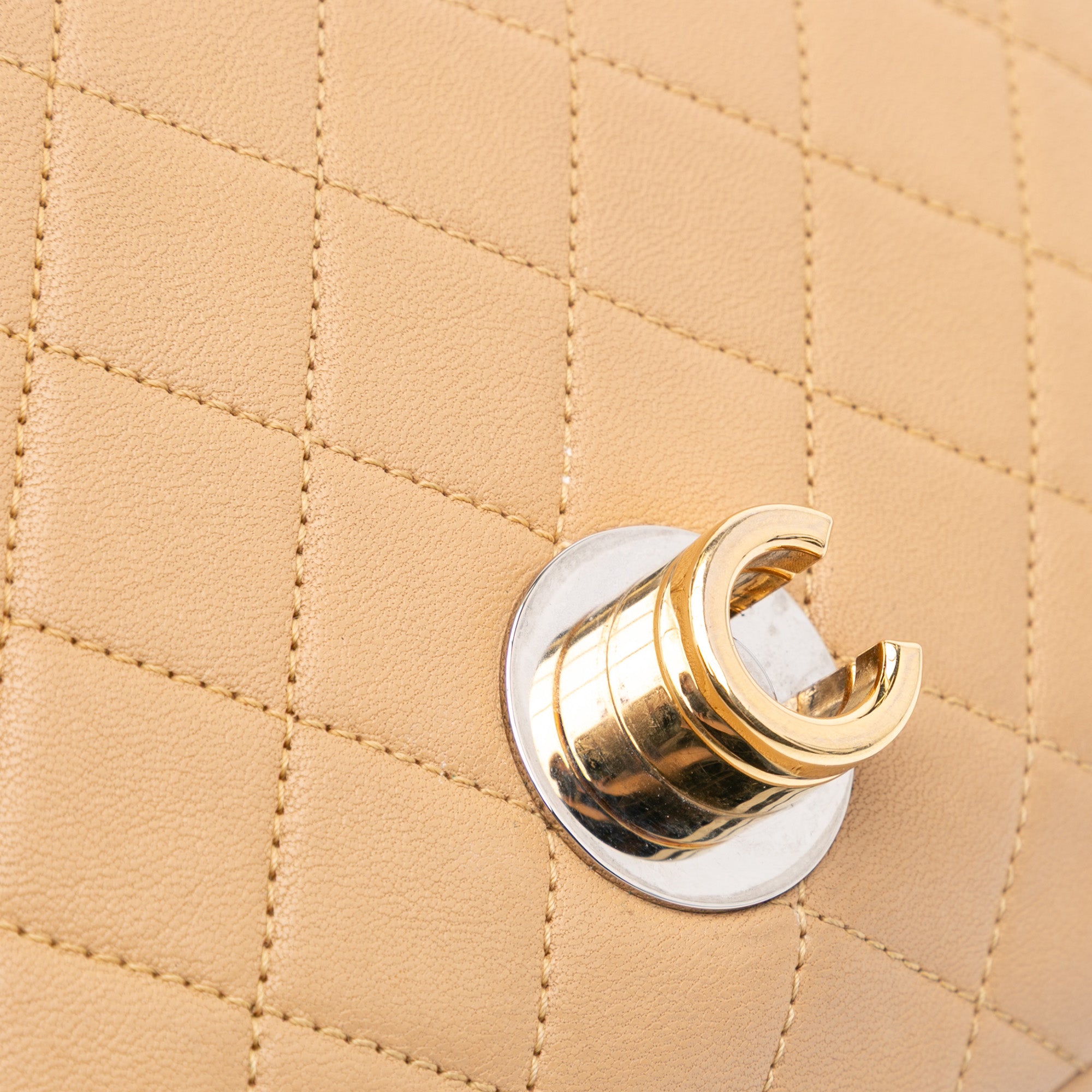 Chanel Small Quilted Calfskin Turn and Lock Flap - image 8