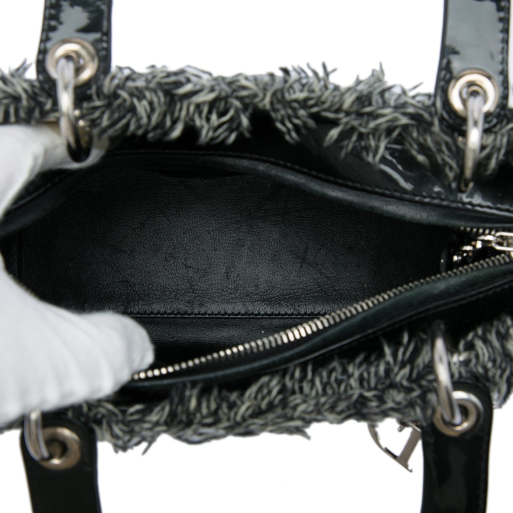 Dior Medium Tweed Cannage Lady Dior - image 4