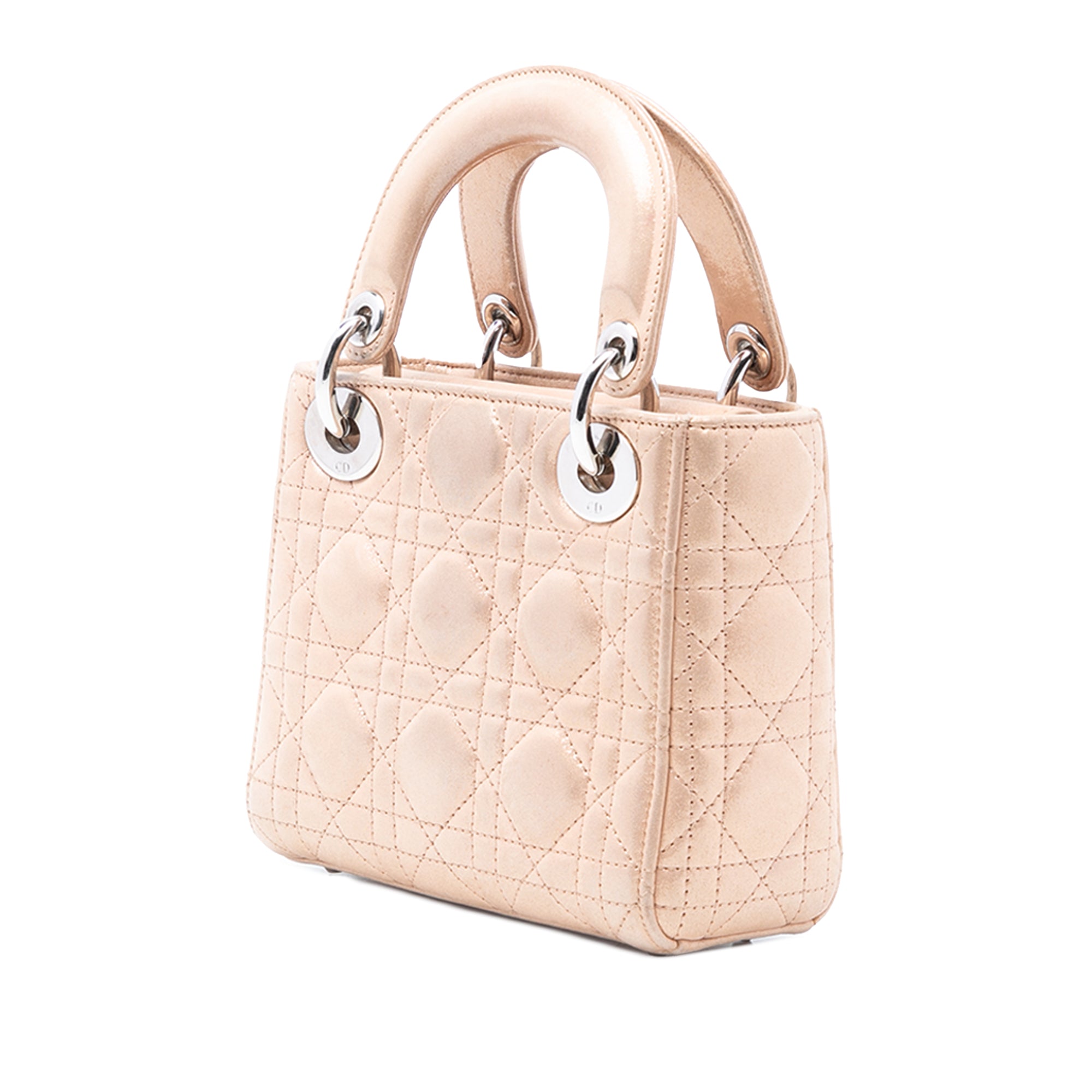Dior Mini Iridescent Lambskin Cannage Lady Dior - image 2