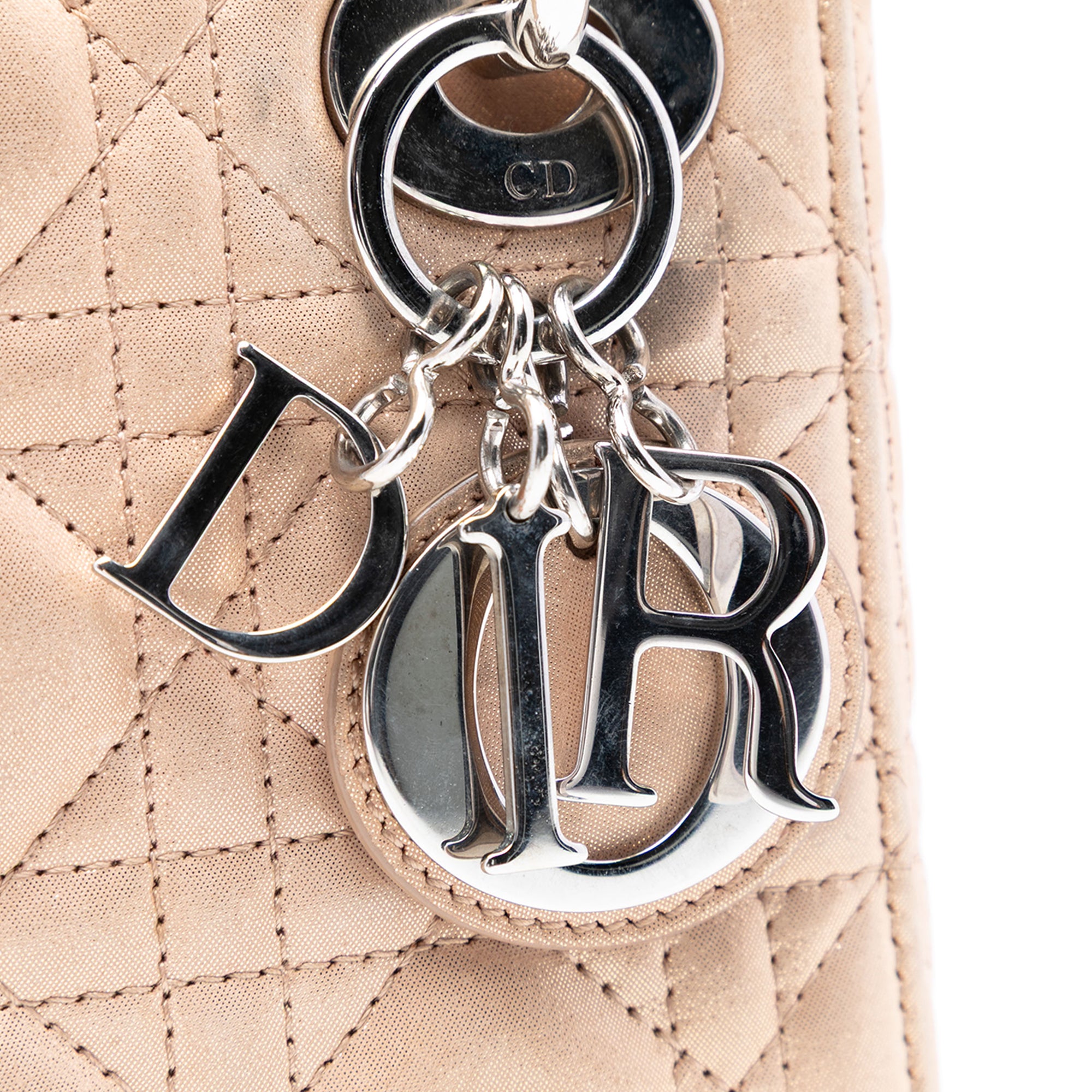Dior Mini Iridescent Lambskin Cannage Lady Dior - image 5