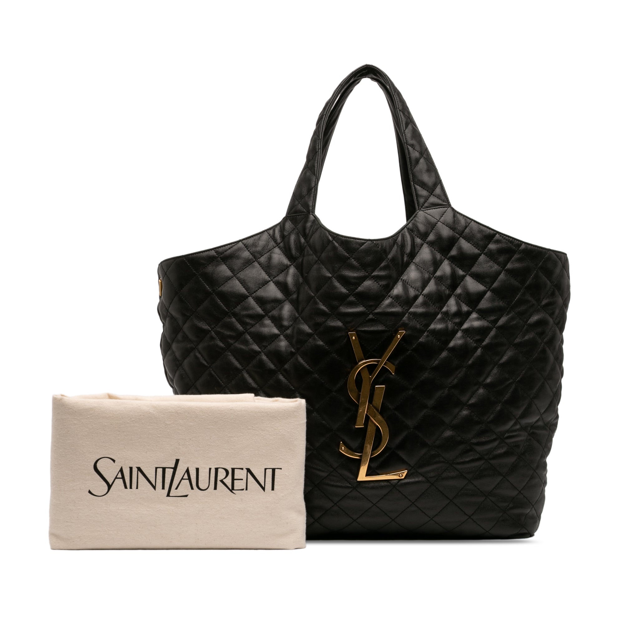 Saint Laurent Maxi Quilted Lambskin Icare Shopping Tote - image 9